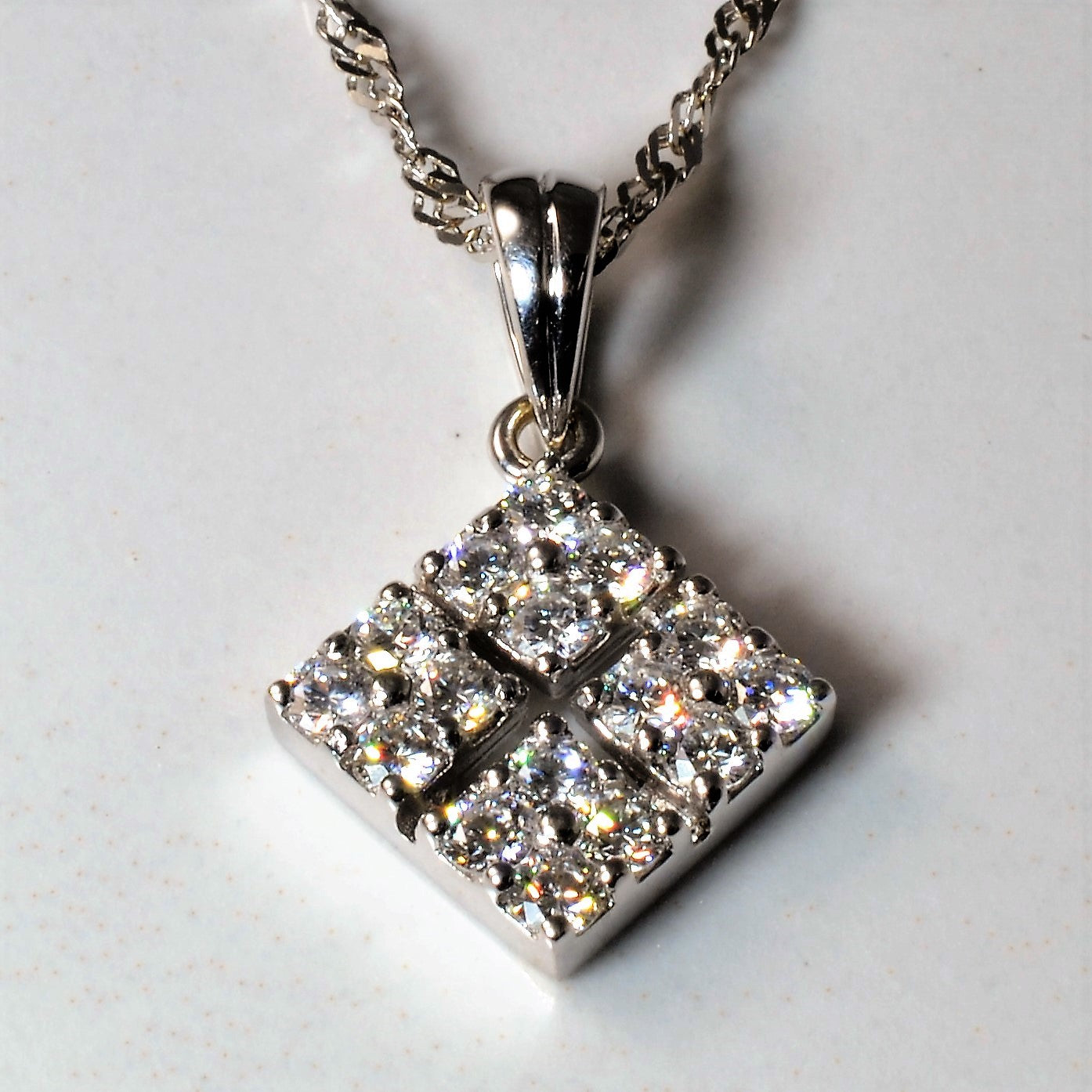 Cluster Diamond Necklace | 0.53ctw | 18"|