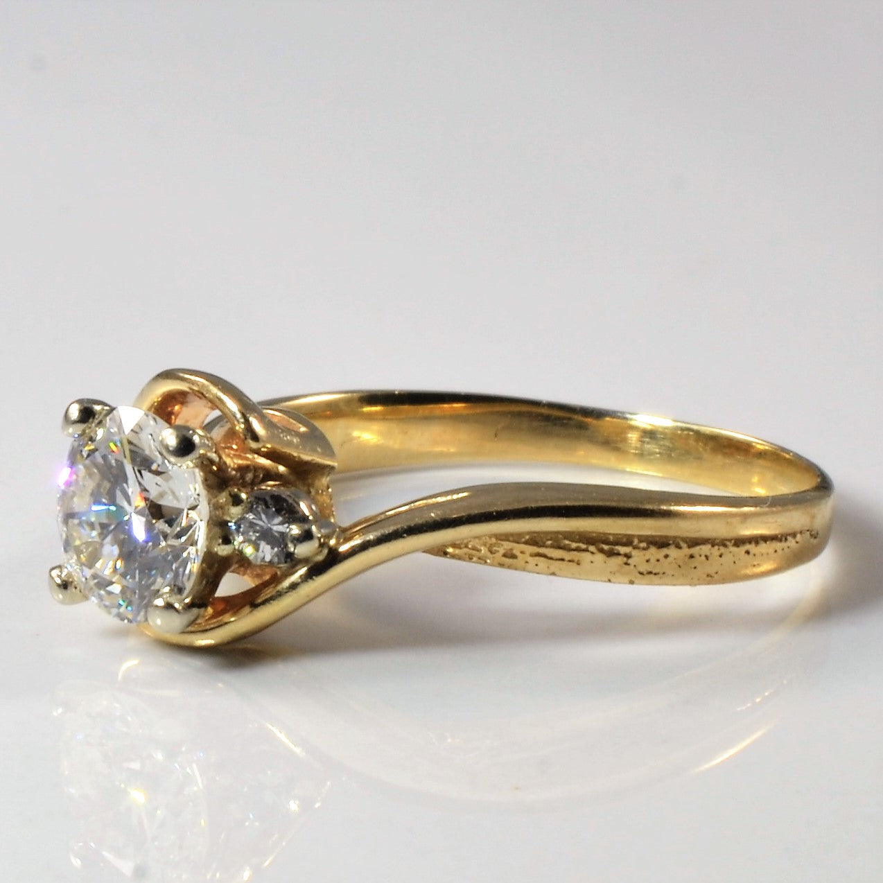 High Set Bypass Engagement Ring | 0.84ctw | SZ 7 |