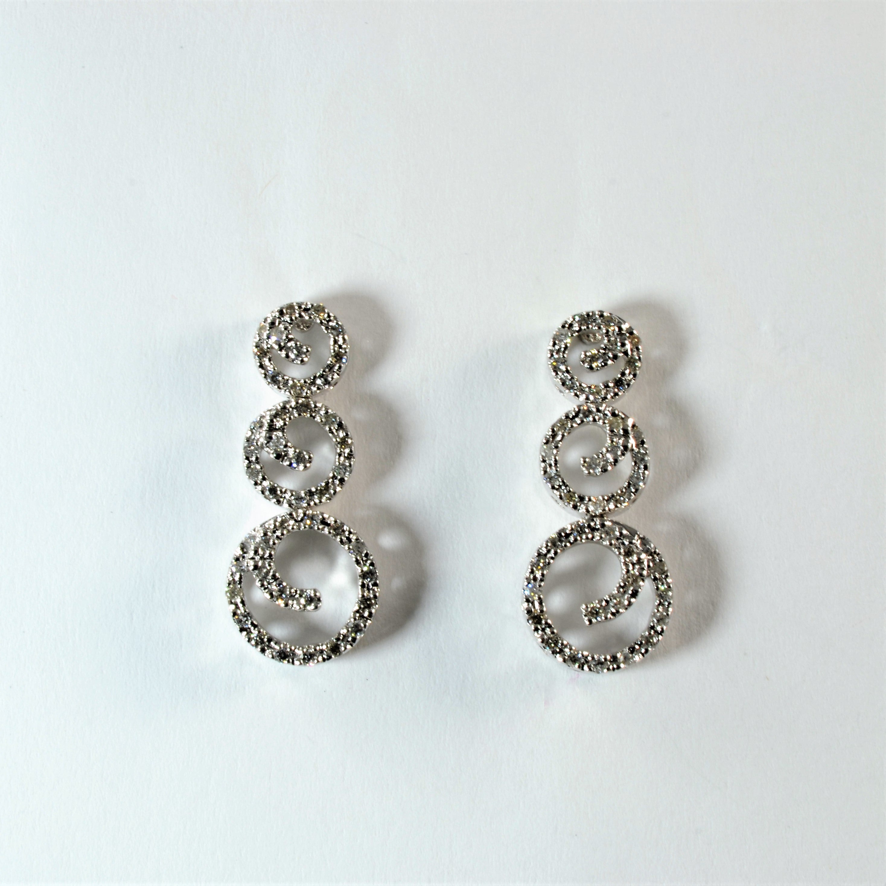 Pave Diamond Swirl Earrings | 0.65ctw |