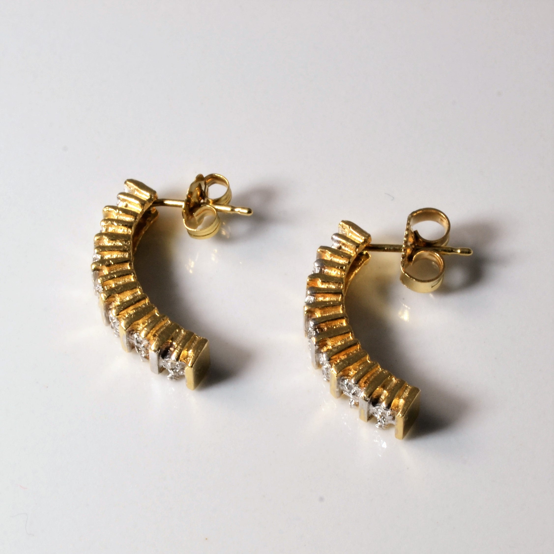 Diamond Stick Hanging Earrings | 0.04ctw |