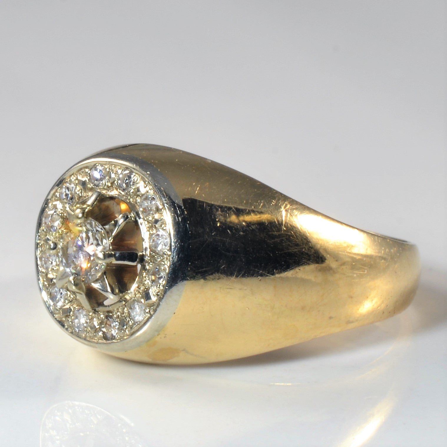 Diamond Captains Wheel Ring | 0.58ctw | SZ 10.5 |