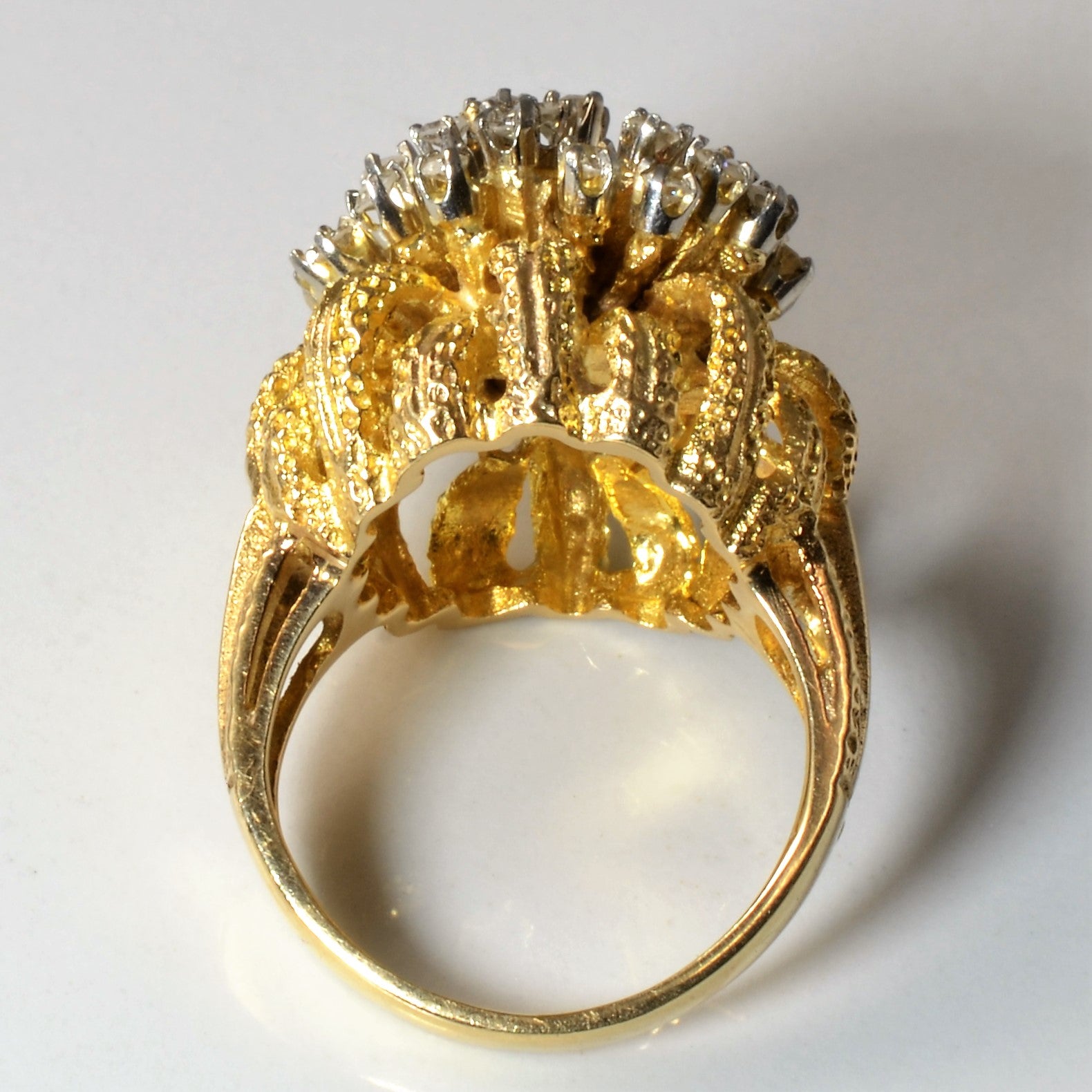 High Set Diamond Burst Cocktail Ring | 0.47ctw | SZ 5.75 |
