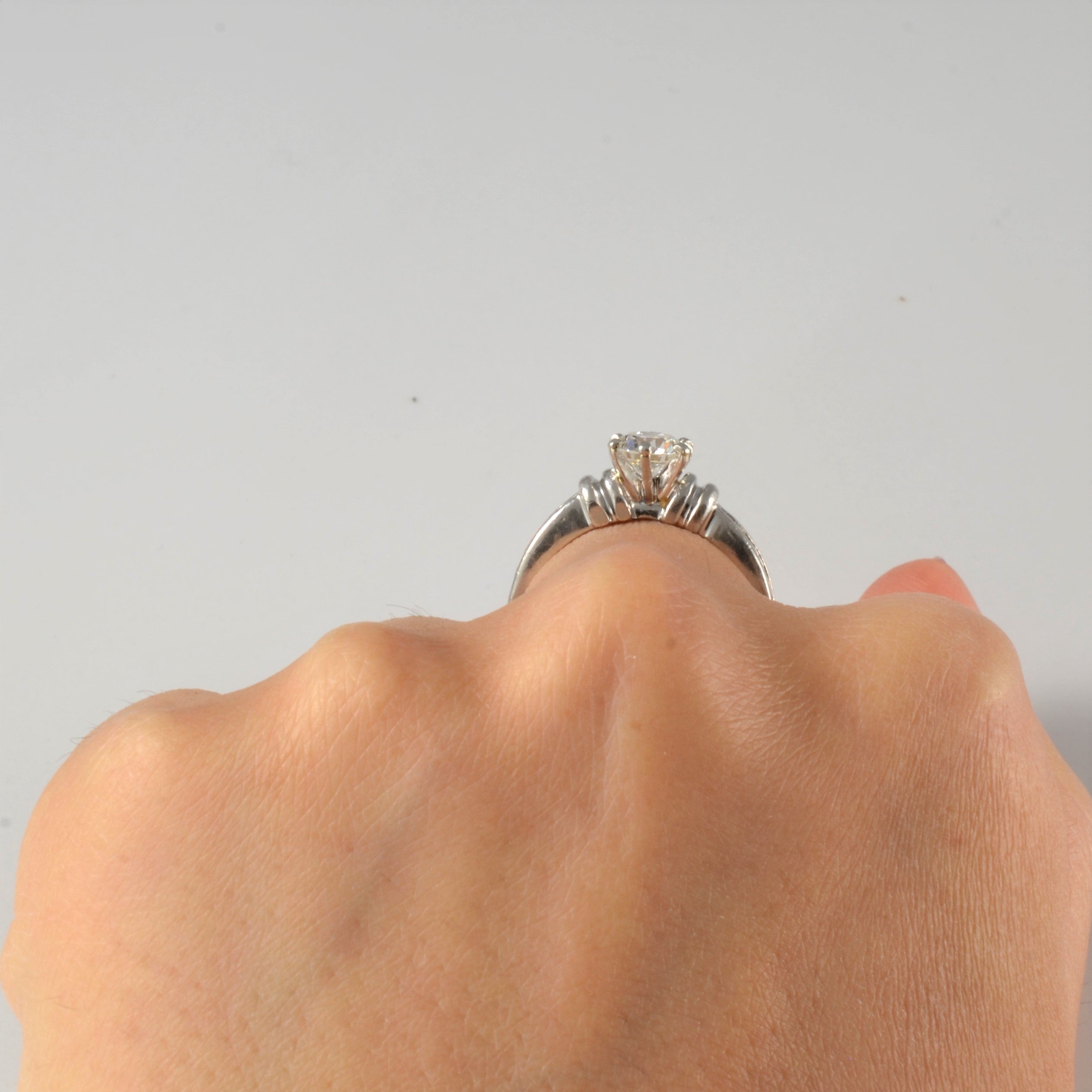Bague de fiançailles en diamant avec détail ruban | 1,05 ct | Taille 6 |