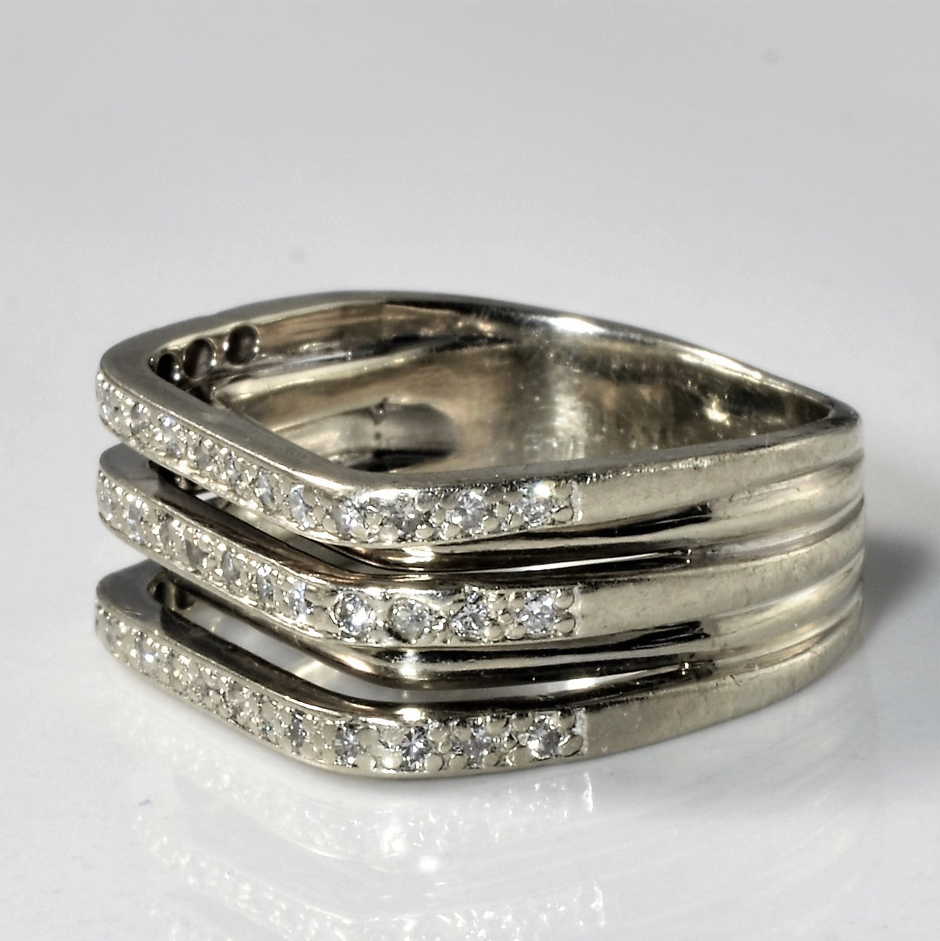 Multi Row Diamond Ring | 0.23ctw | SZ 5.5 |