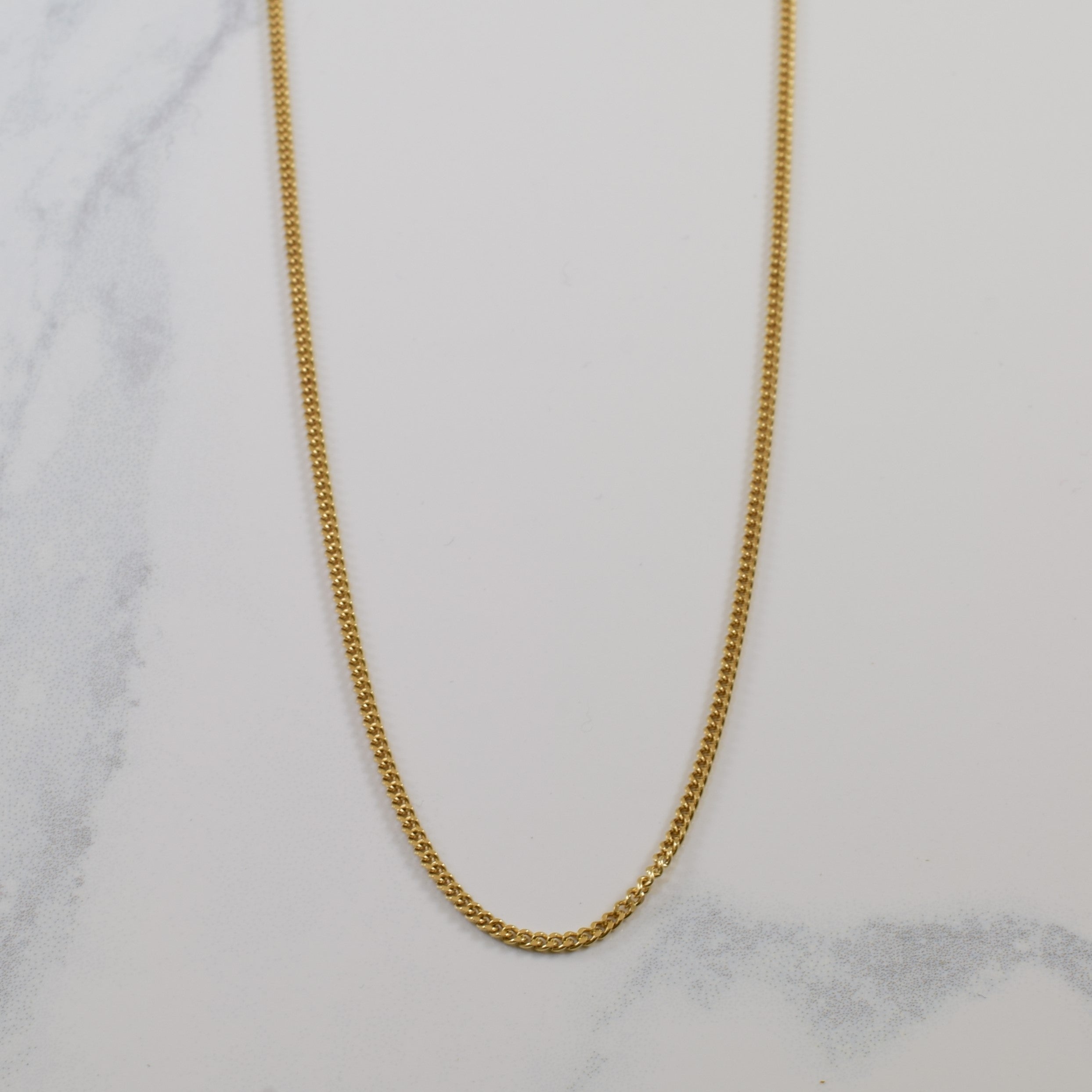 10k Yellow Gold Curb Chain | 31" |