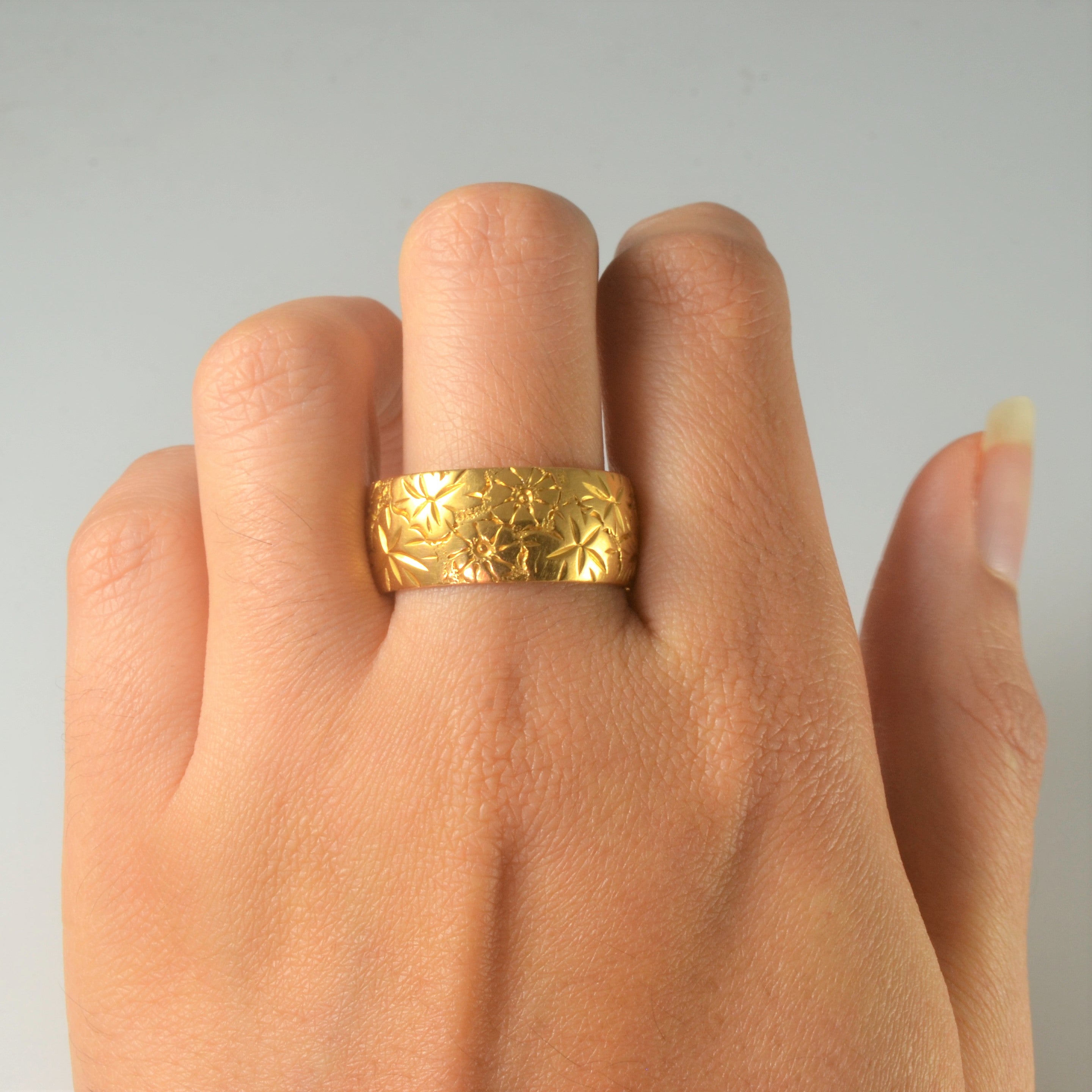 Bague florale des années 1960 | Taille 11,75 |