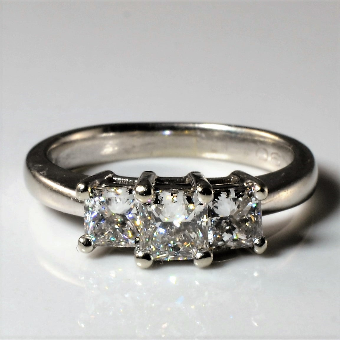 Three Stone Princess Diamond Ring | 1.05ctw | SZ 5 |