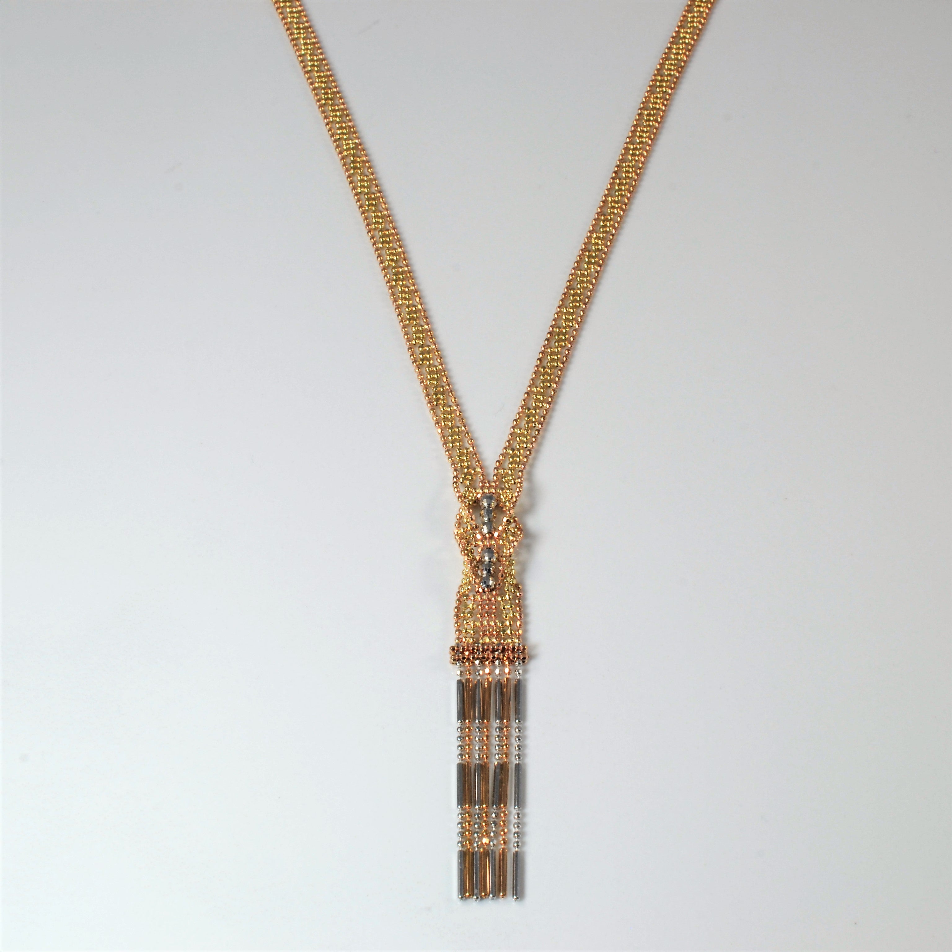 Collier lariat à perles | 17" |