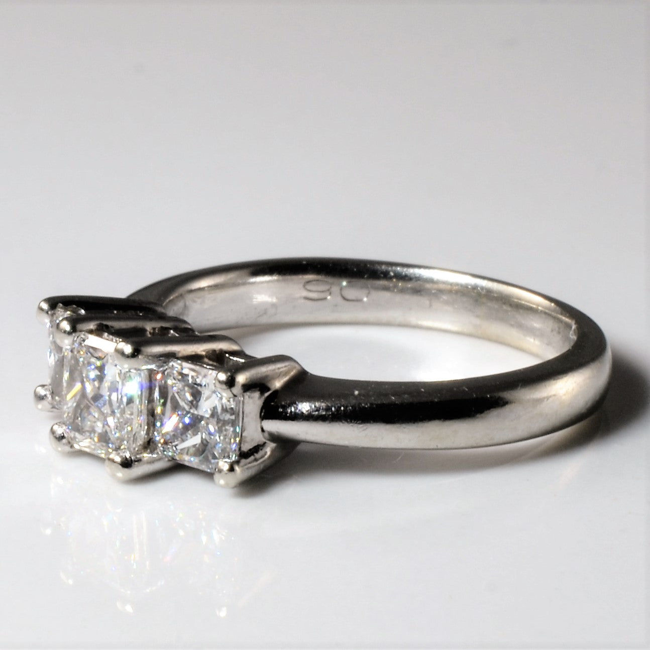 Three Stone Princess Diamond Ring | 1.05ctw | SZ 5 |