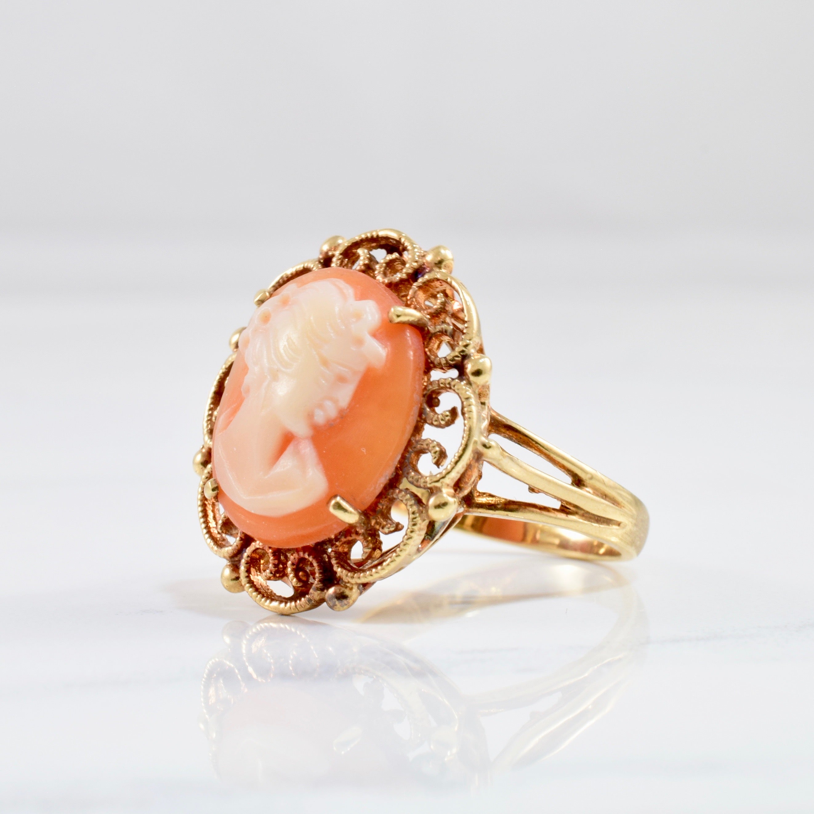 Intricate Cameo Ring | SZ 6 |