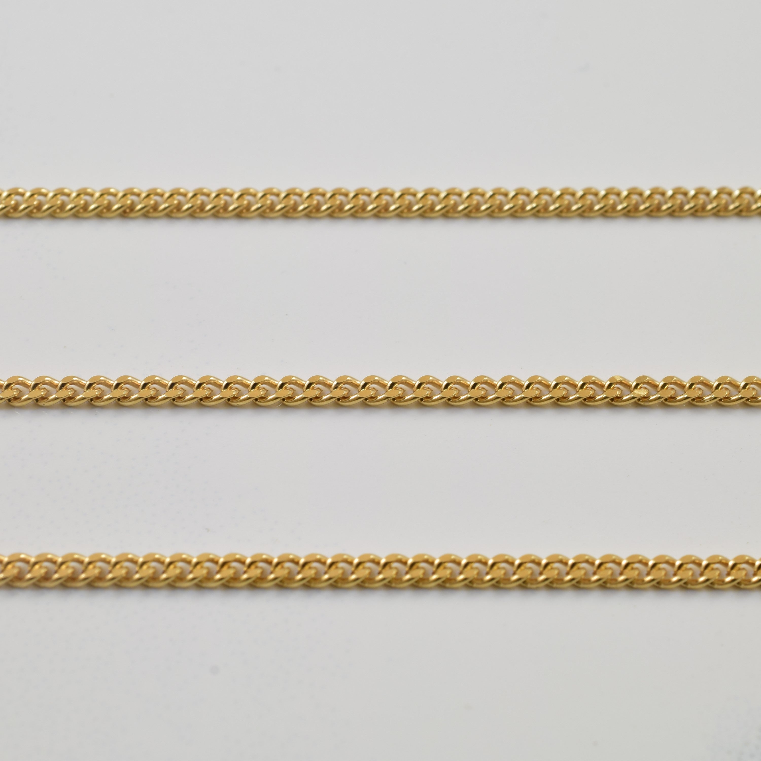 10k Yellow Gold Curb Chain | 31" |