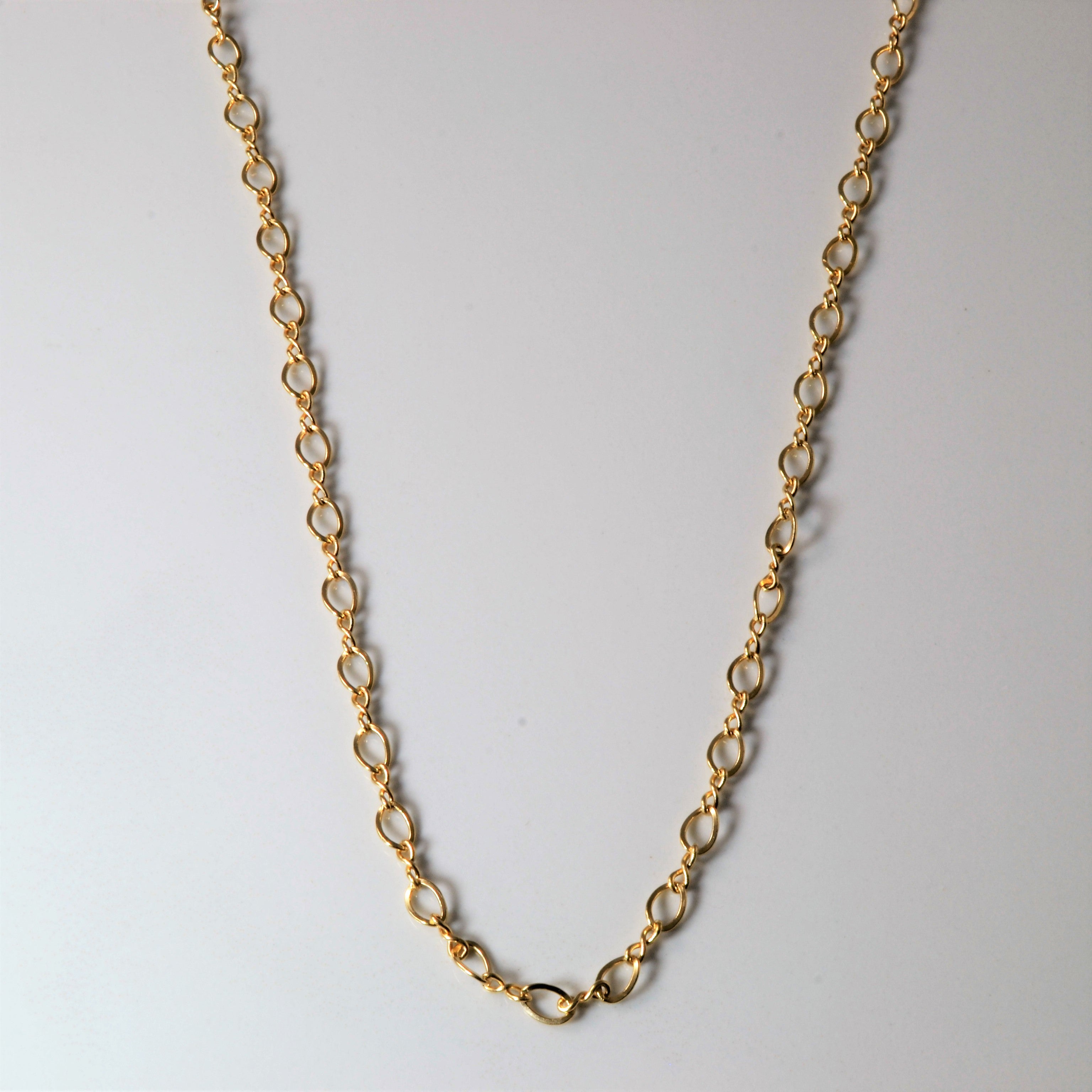 10k Yellow Gold Figure Eight Chain | 18" |