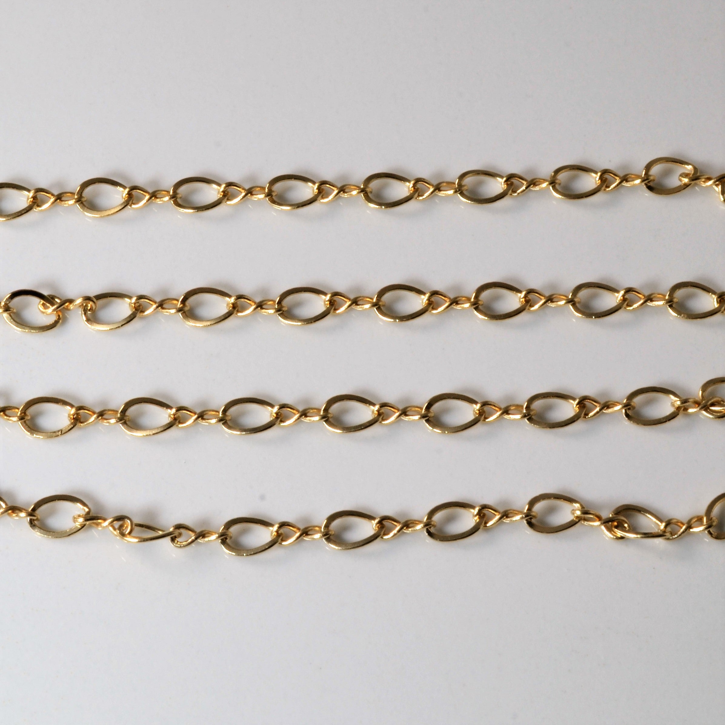 10k Yellow Gold Figure Eight Chain | 18" |