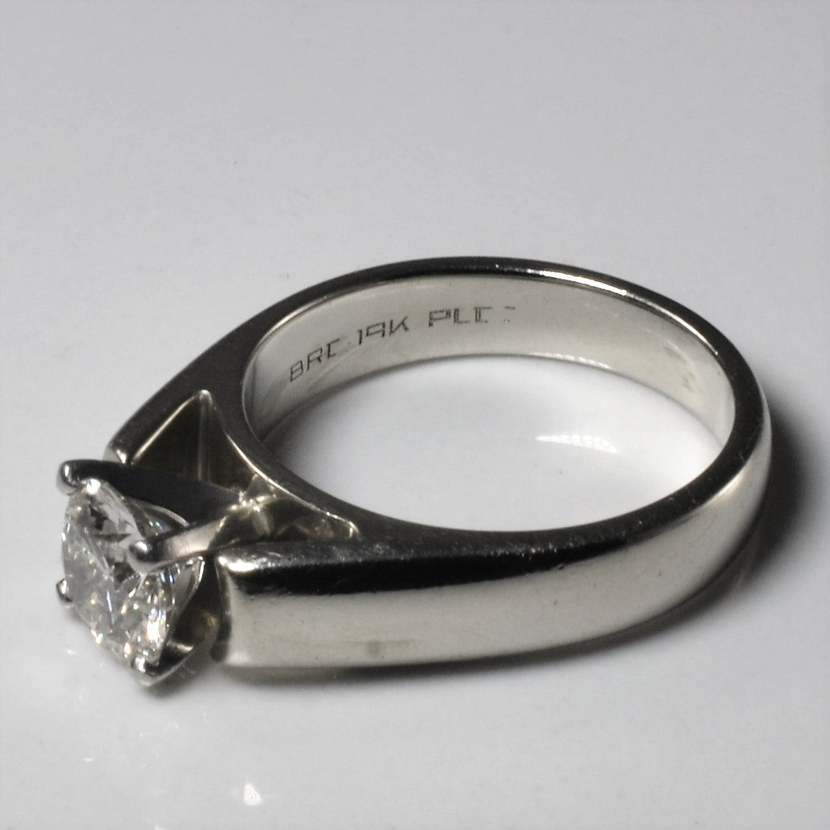 Solitaire Diamond Engagement Ring | 0.80ct | SZ 4.5 |