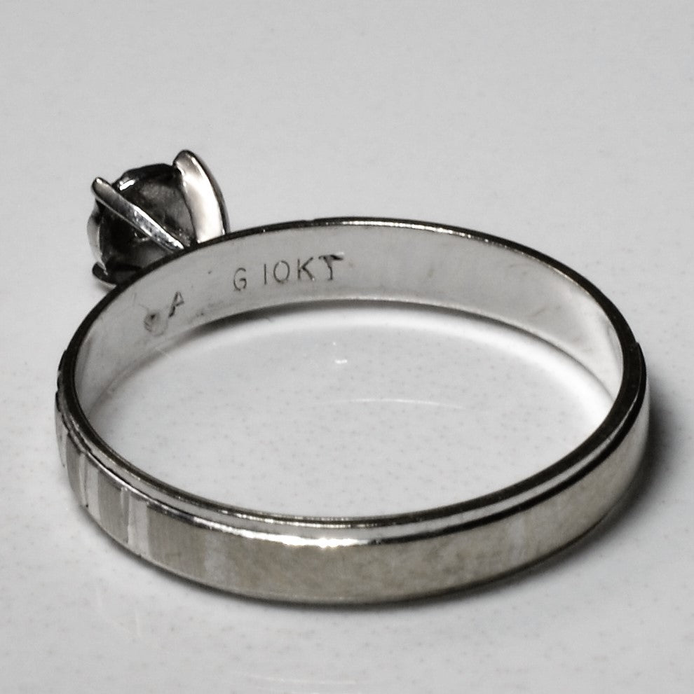 Bague solitaire en diamant à motifs | 0,005 ct | Taille 6 |
