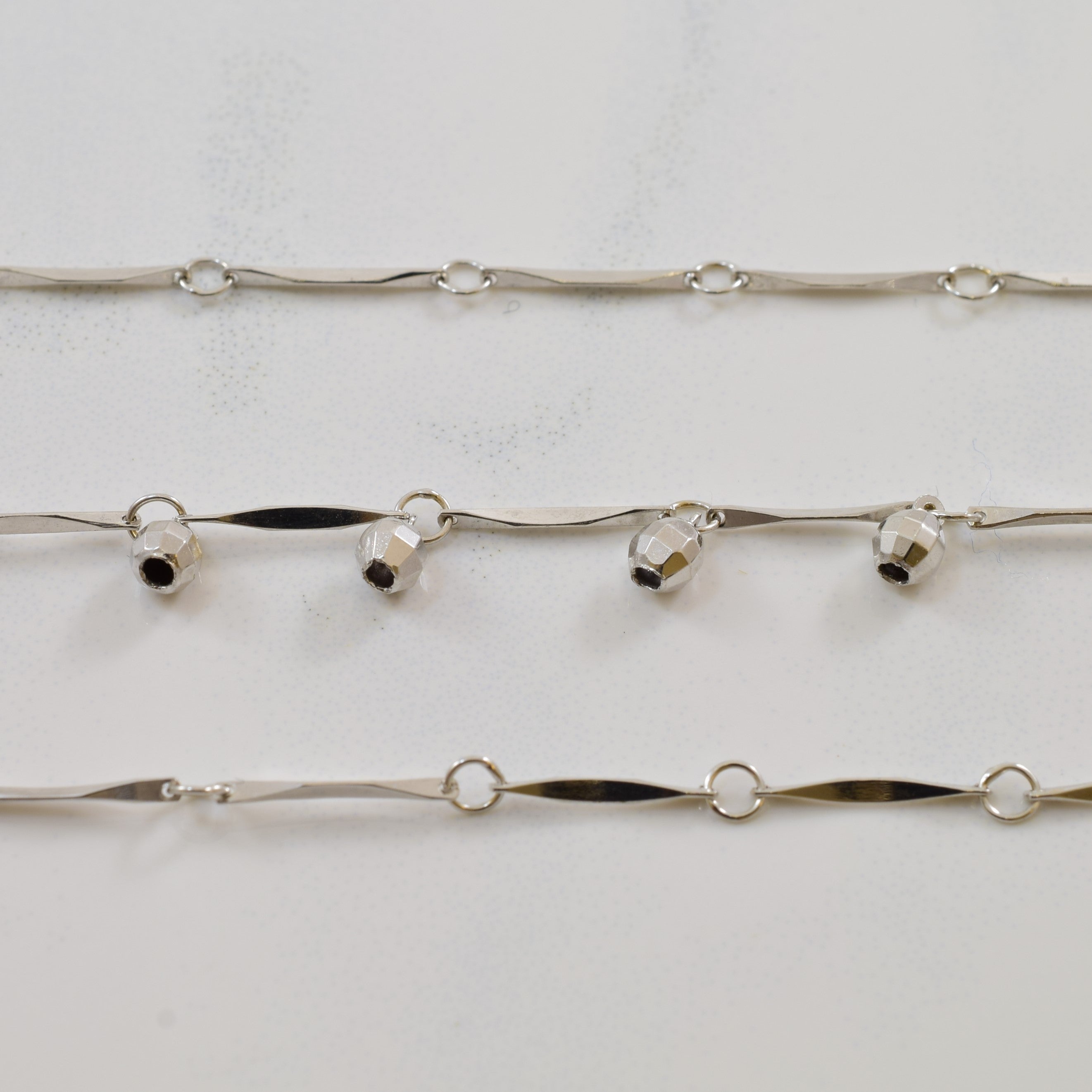 Diamond Cut Ball Necklace | 15.5" |