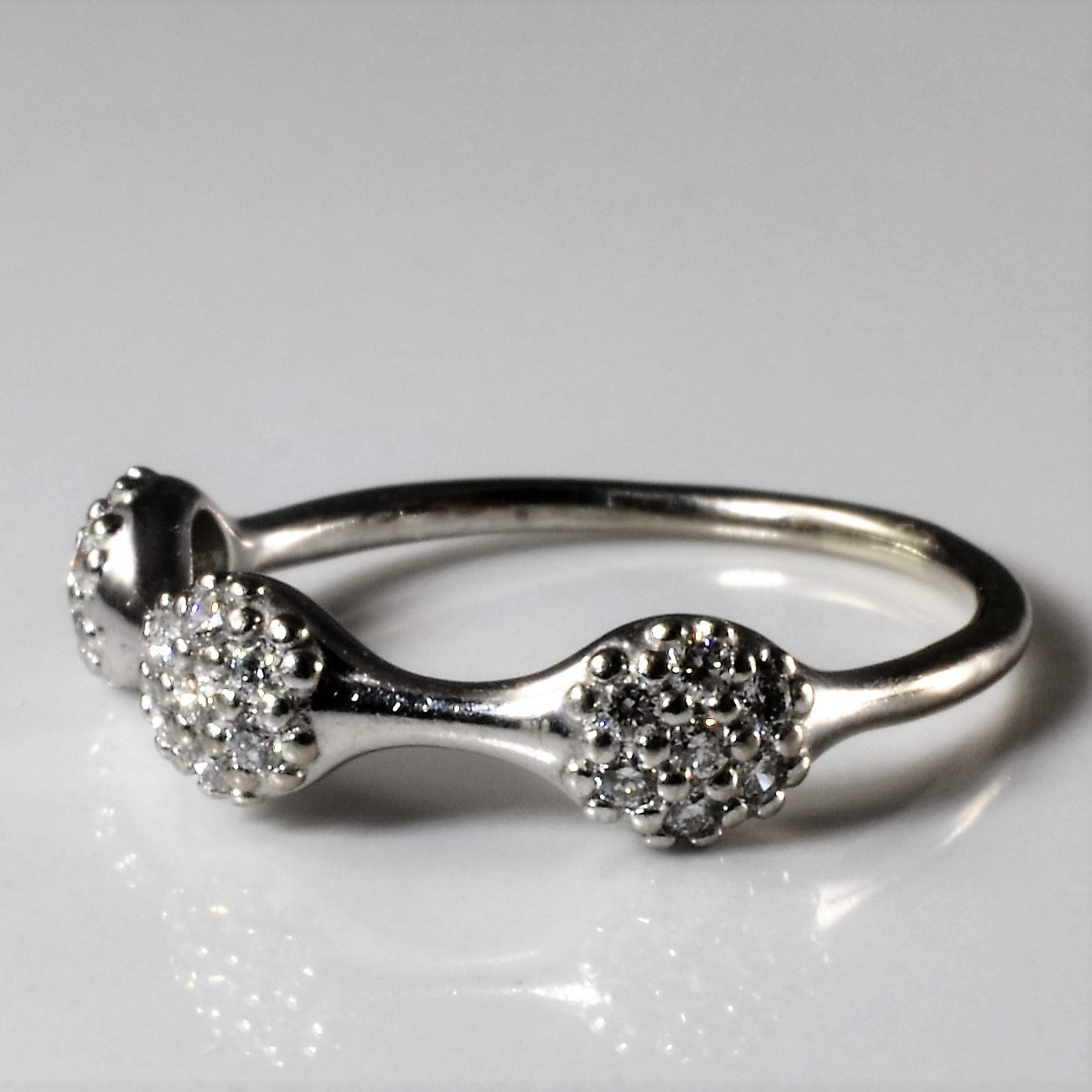 Pandora' Triple Love Pod Ring | 0.21ctw | SZ 7 |