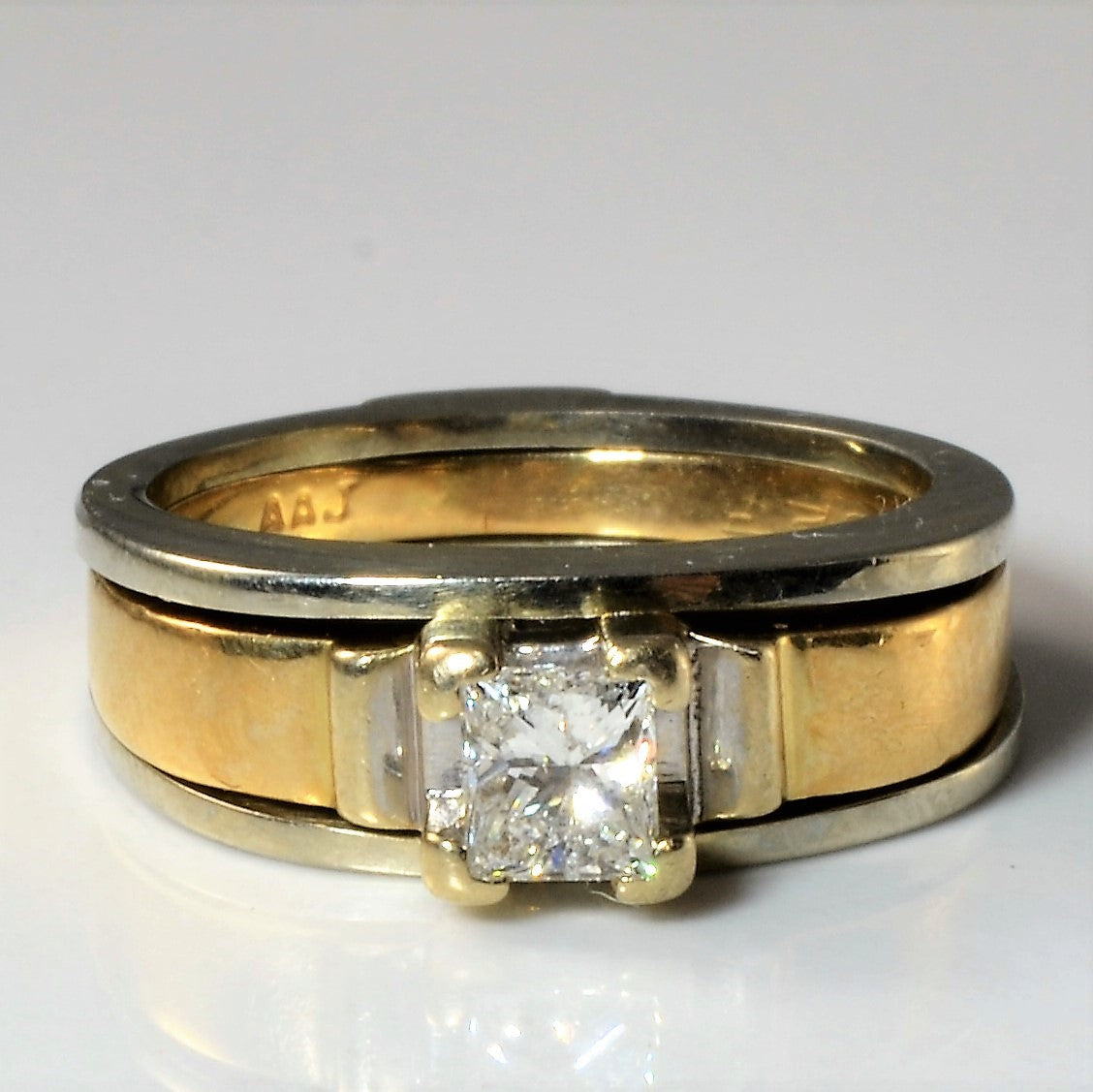 Princess Solitaire & Ring Enhancer Set | 0.45ct | SZ 5.5 |
