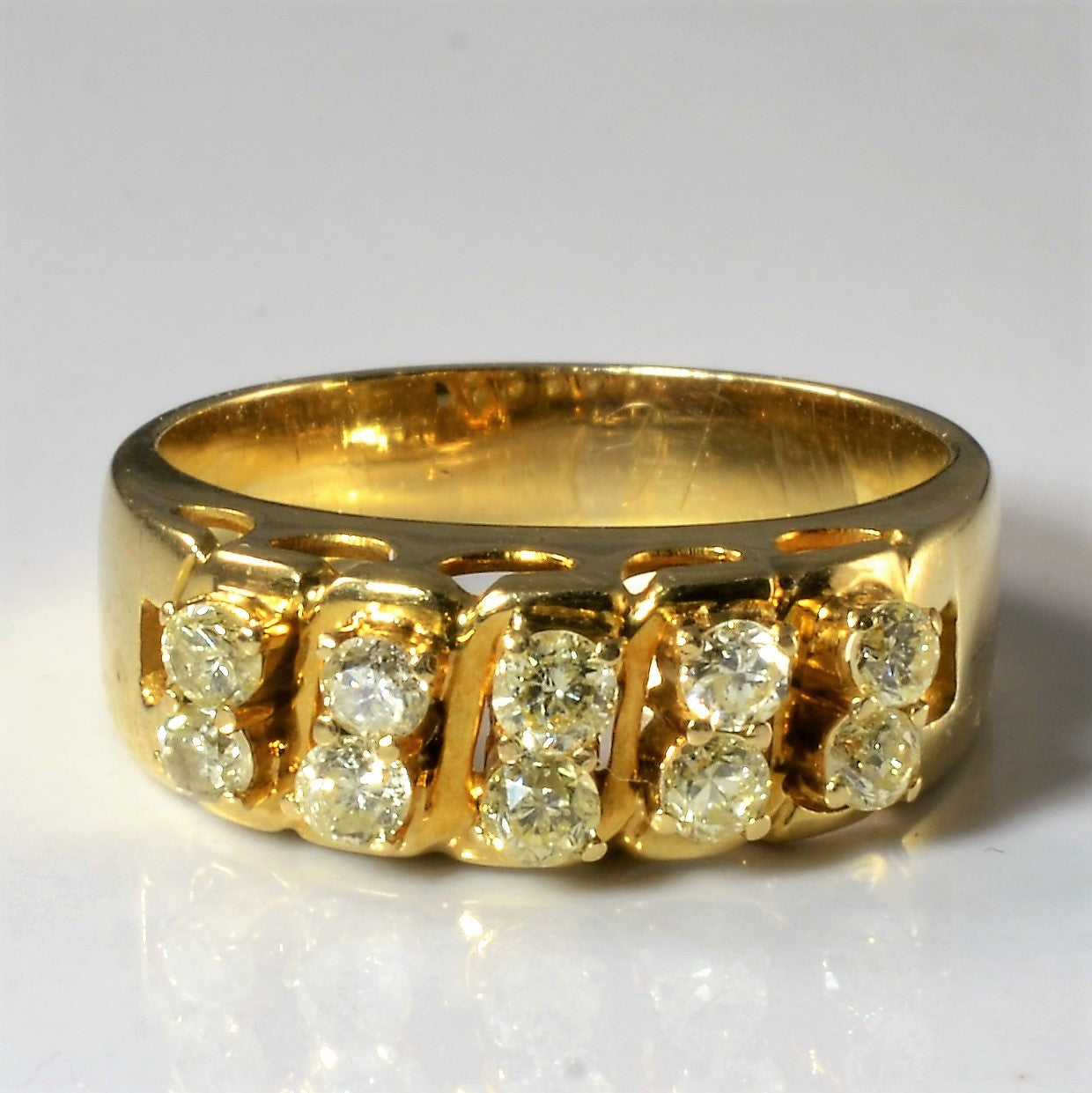 Pale Yellow Diamond Ring | 0.38ctw | SZ 6 |