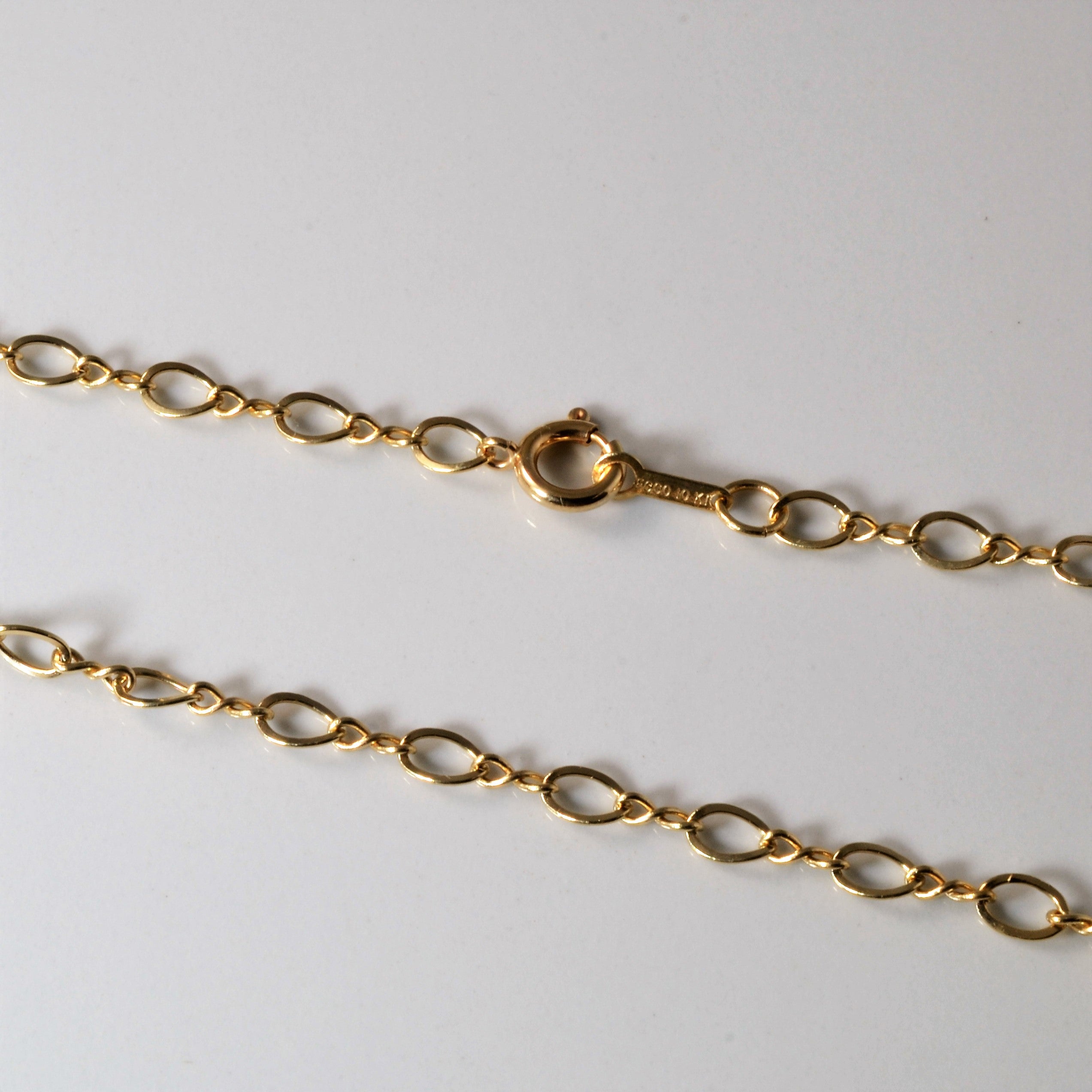10k Yellow Gold Figure Eight Chain | 18" |