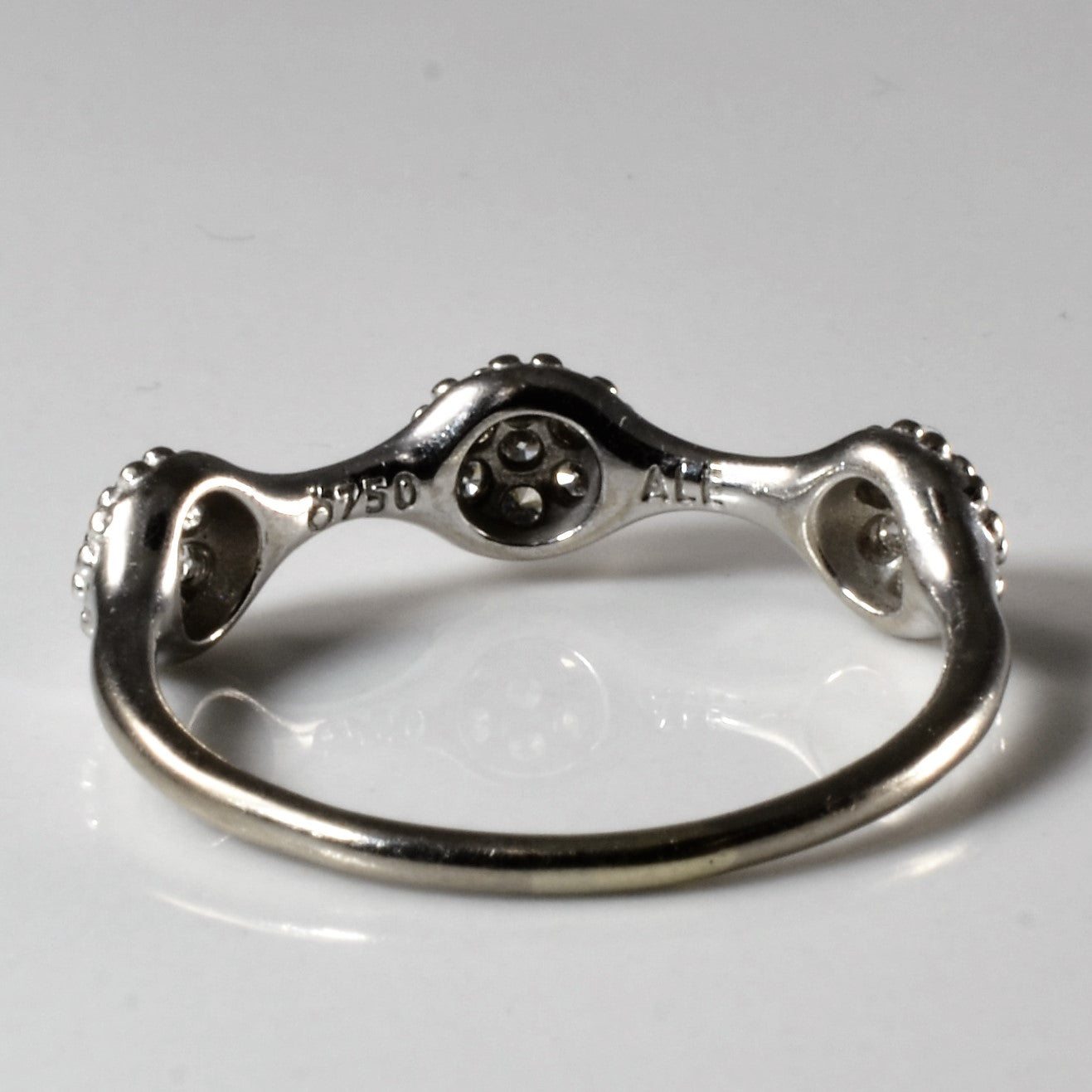 Pandora' Triple Love Pod Ring | 0.21ctw | SZ 7 |