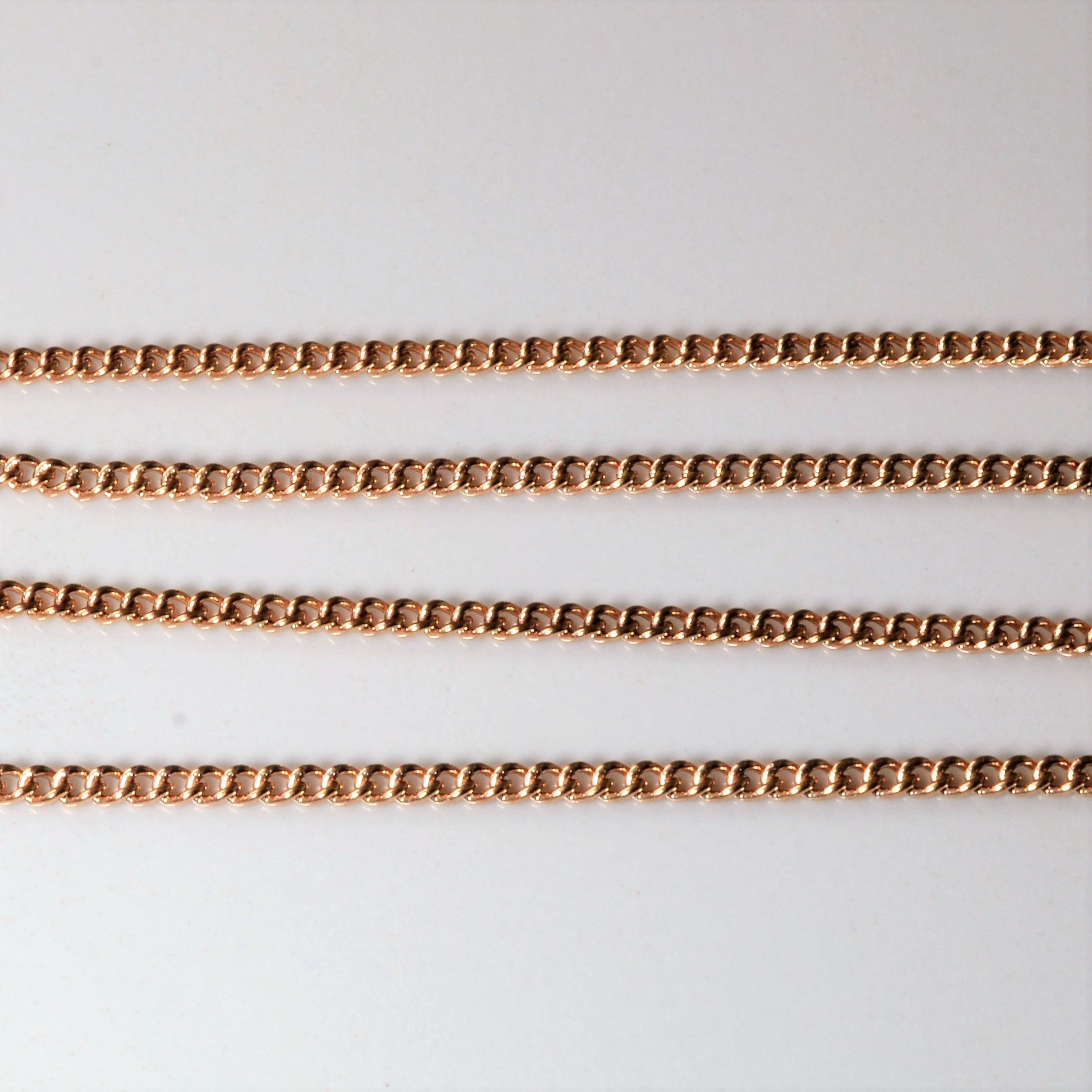 9k Rose Gold Cable Chain | 16"|