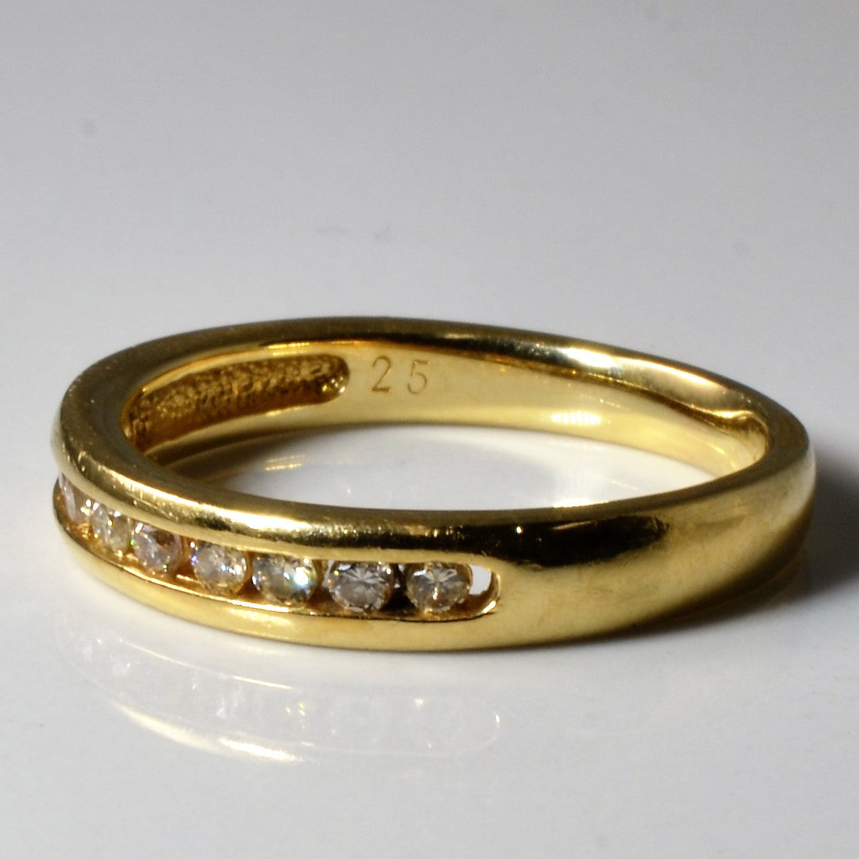 Channel Set Diamond Band | 0.10ctw | SZ 7.75 |
