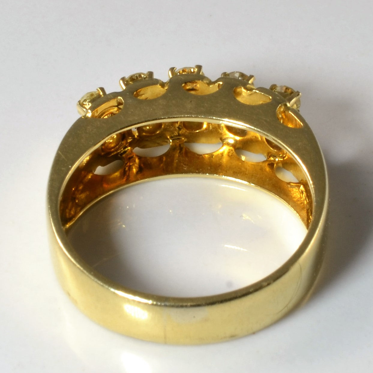Pale Yellow Diamond Ring | 0.38ctw | SZ 6 |