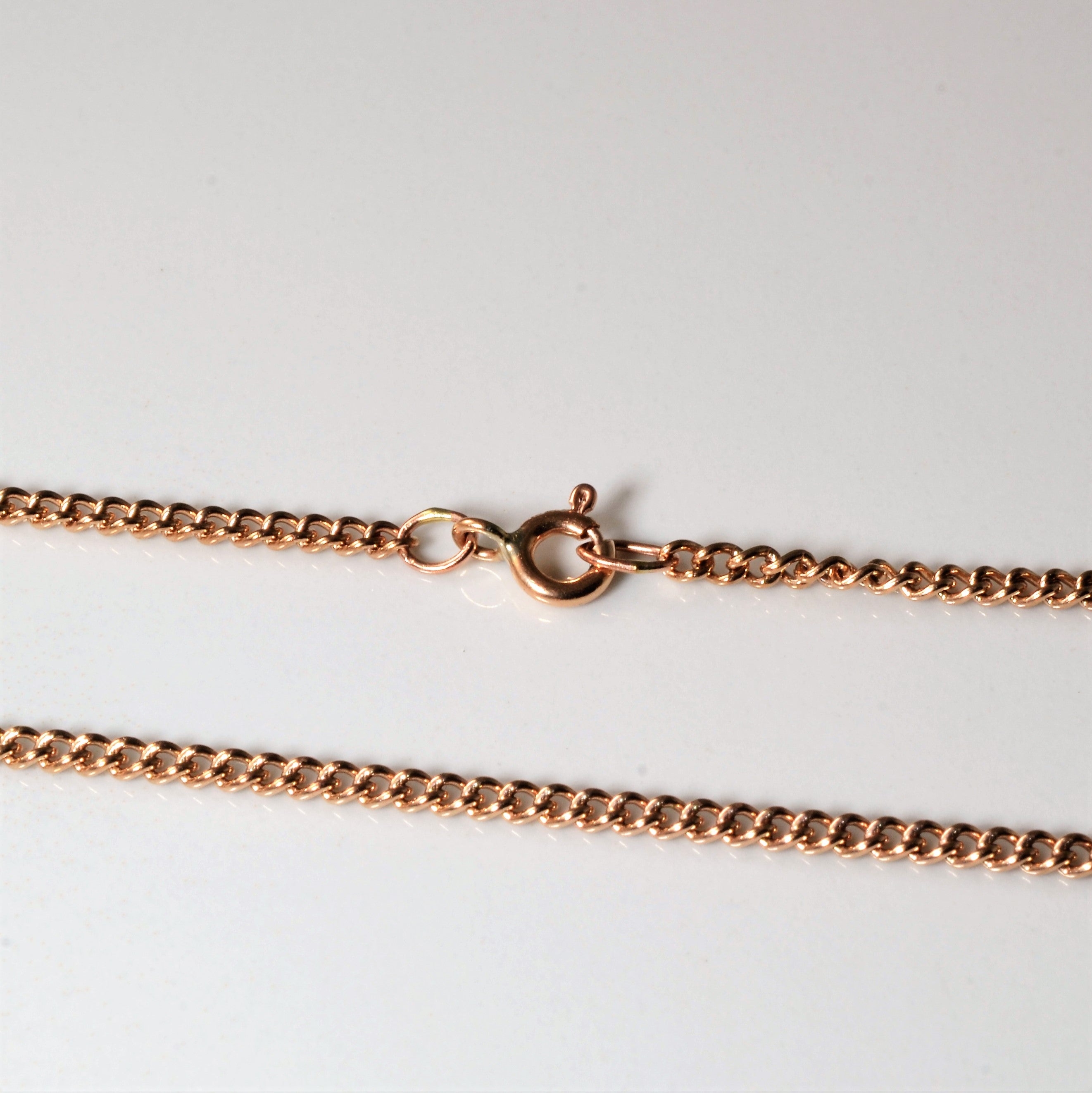9k Rose Gold Cable Chain | 16"|