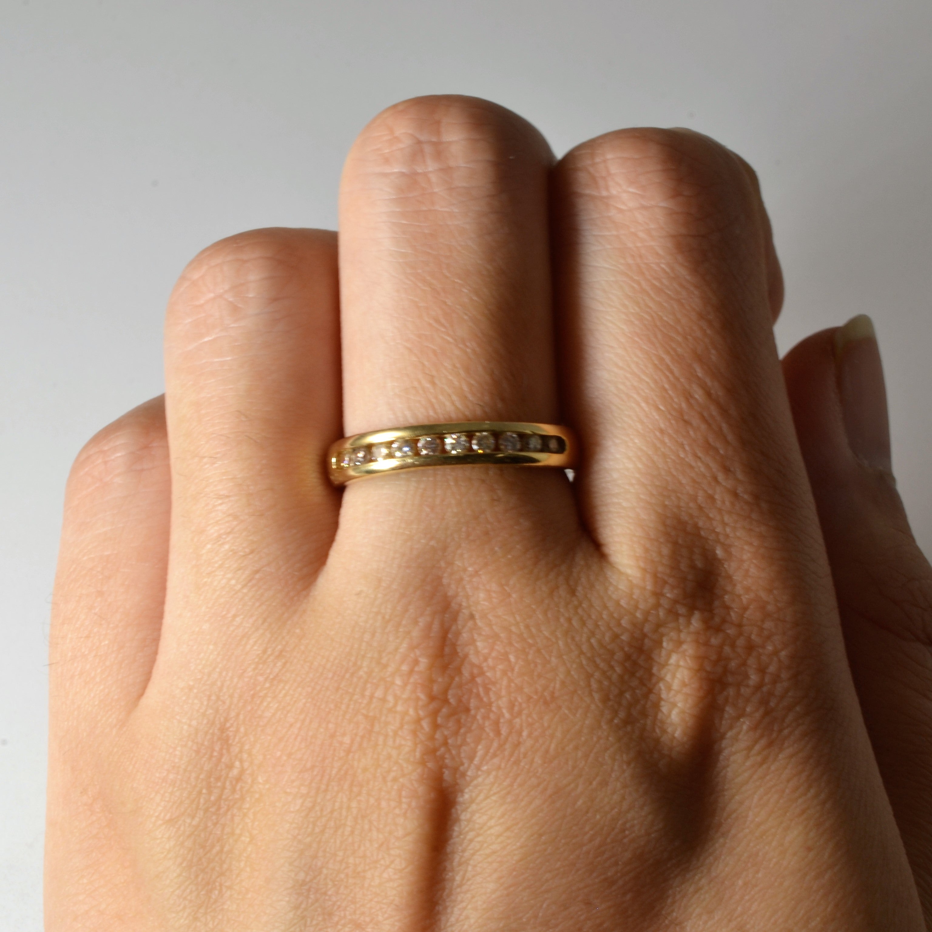 Channel Set Diamond Band | 0.10ctw | SZ 7.75 |