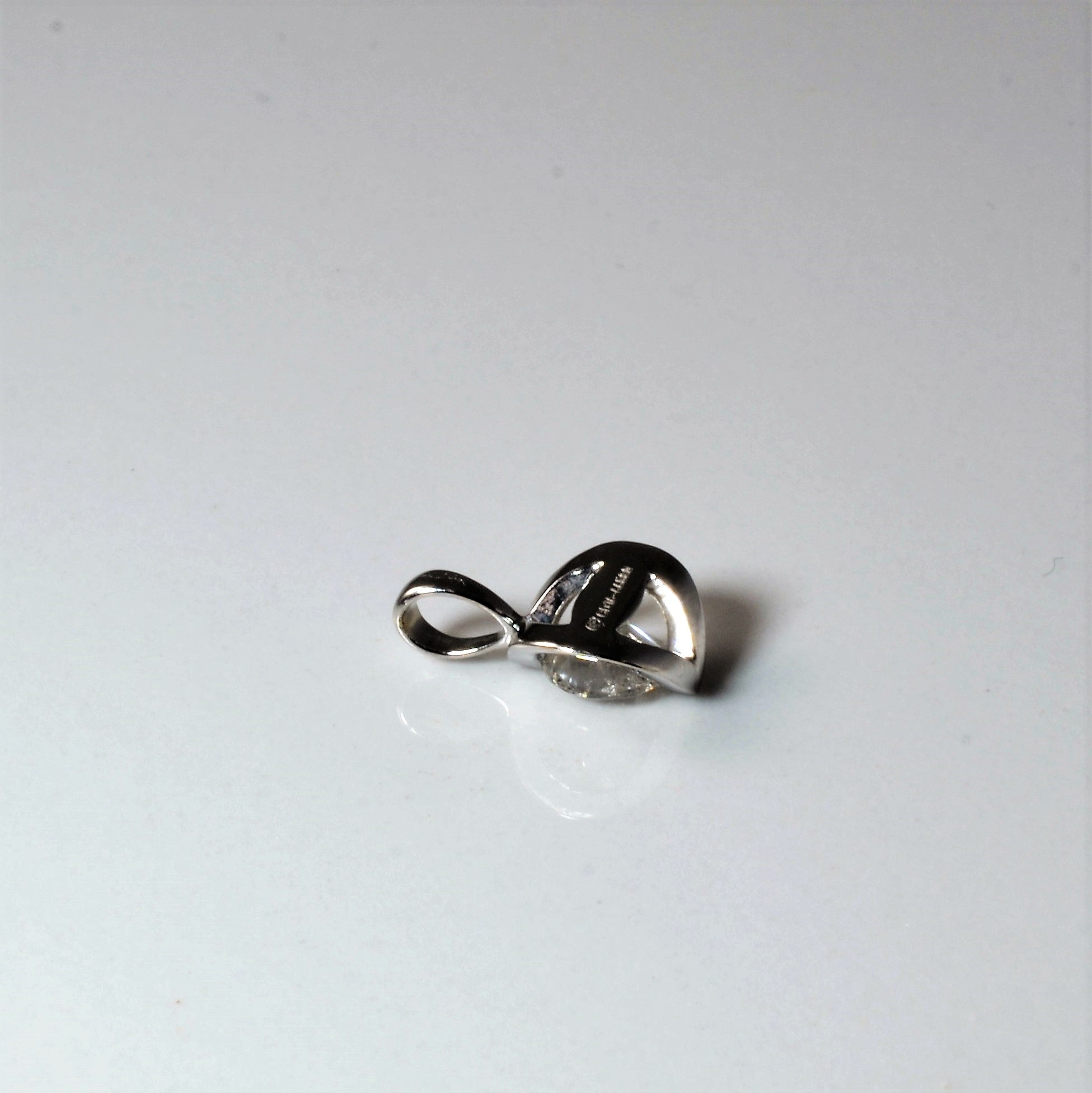 Semi Bezel Set Diamond Pendant | 0.50ct |