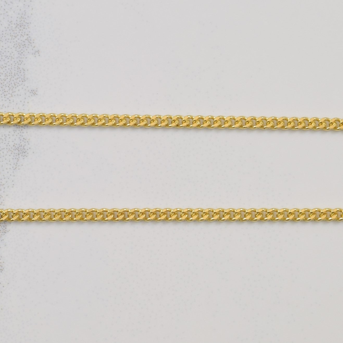 10k Yellow Gold Curb Chain | 16" |
