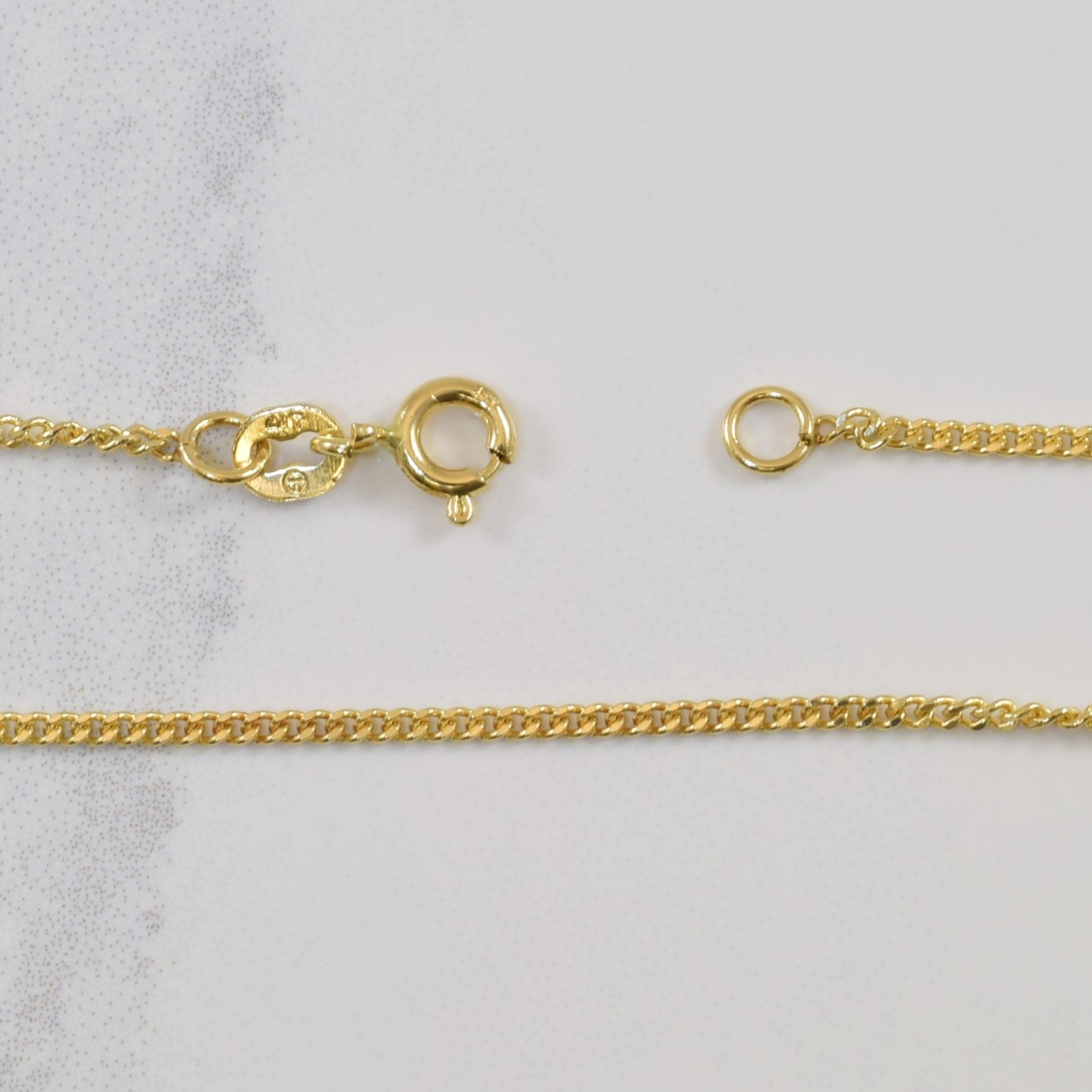 10k Yellow Gold Curb Chain | 16" |