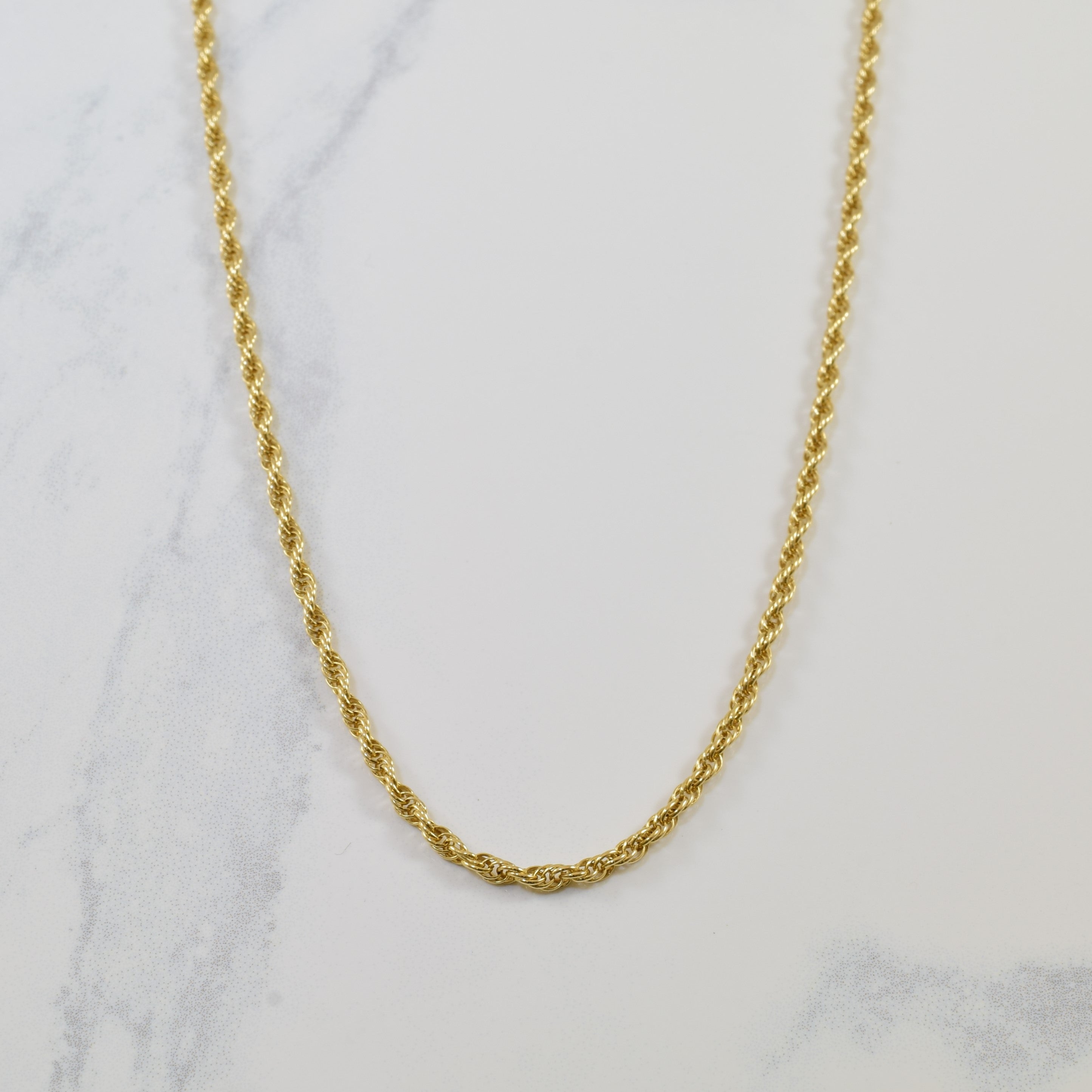14k Yellow Gold Rope Chain | 26" |