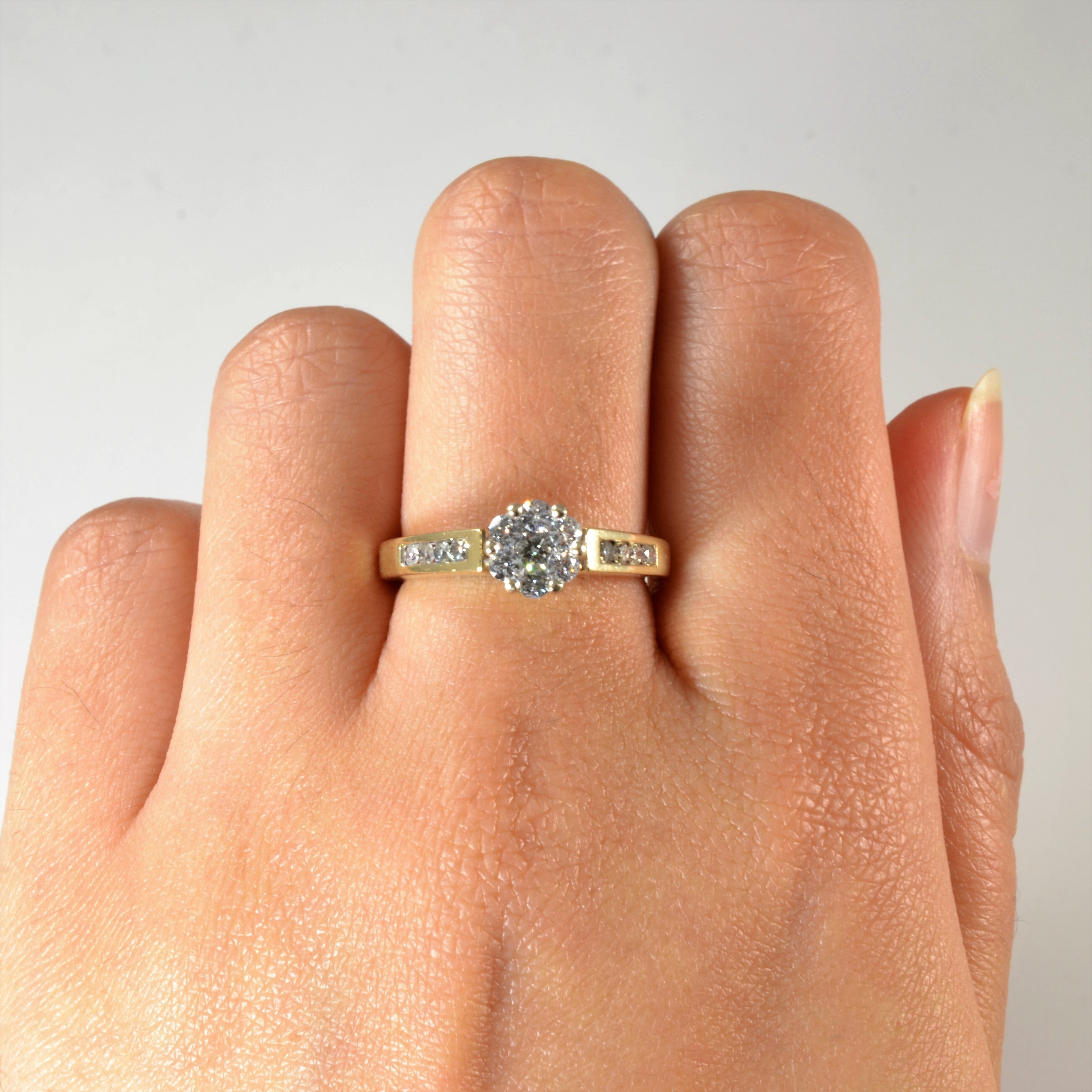 High Set Diamond Cluster Ring | 0.55ctw | SZ 7 |