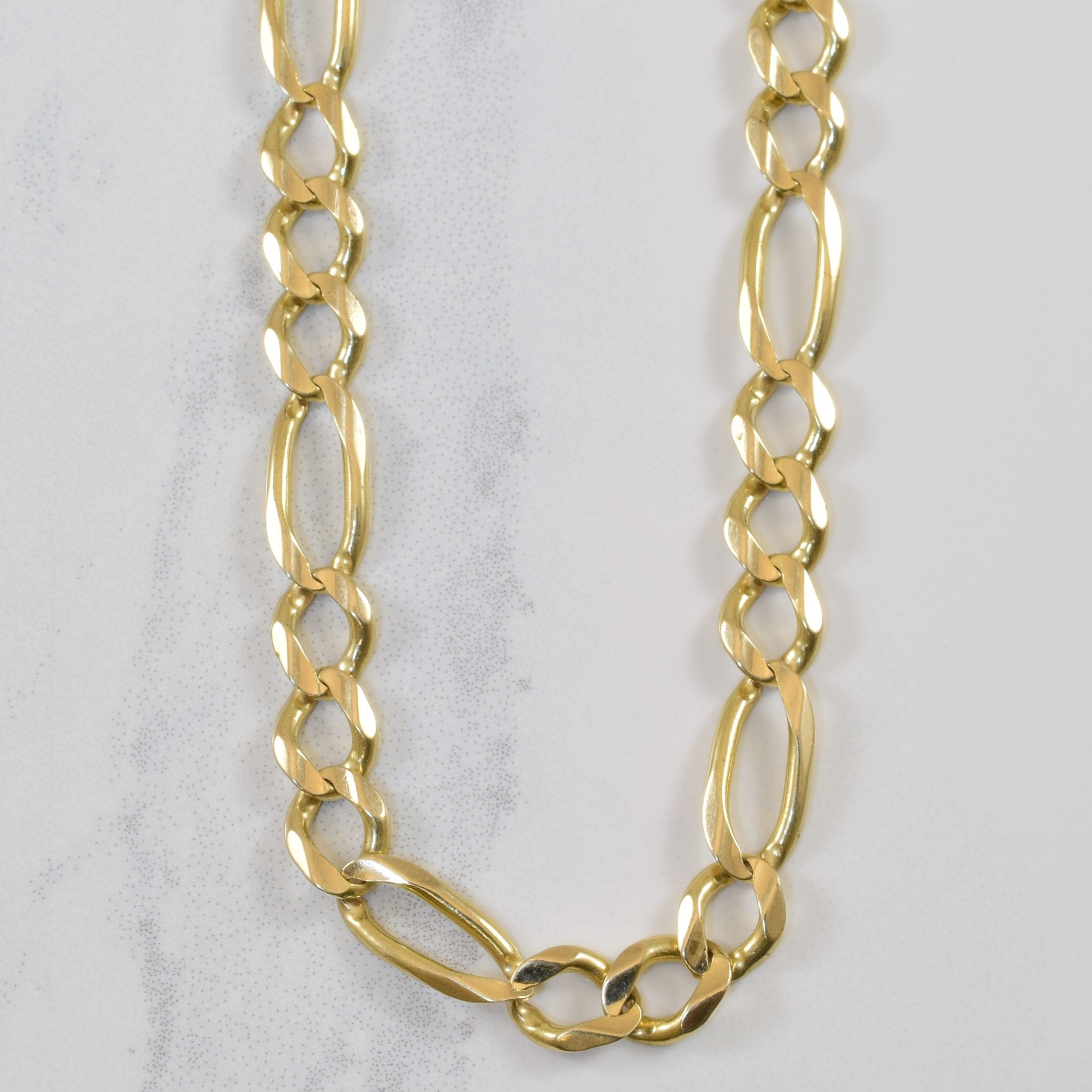 Chaîne Figaro en or jaune 14 carats | 23,75" |