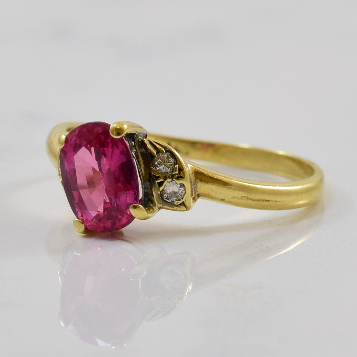 Bypass Ruby & Diamond Ring | 1.12ct, 0.04ctw | SZ 6 |