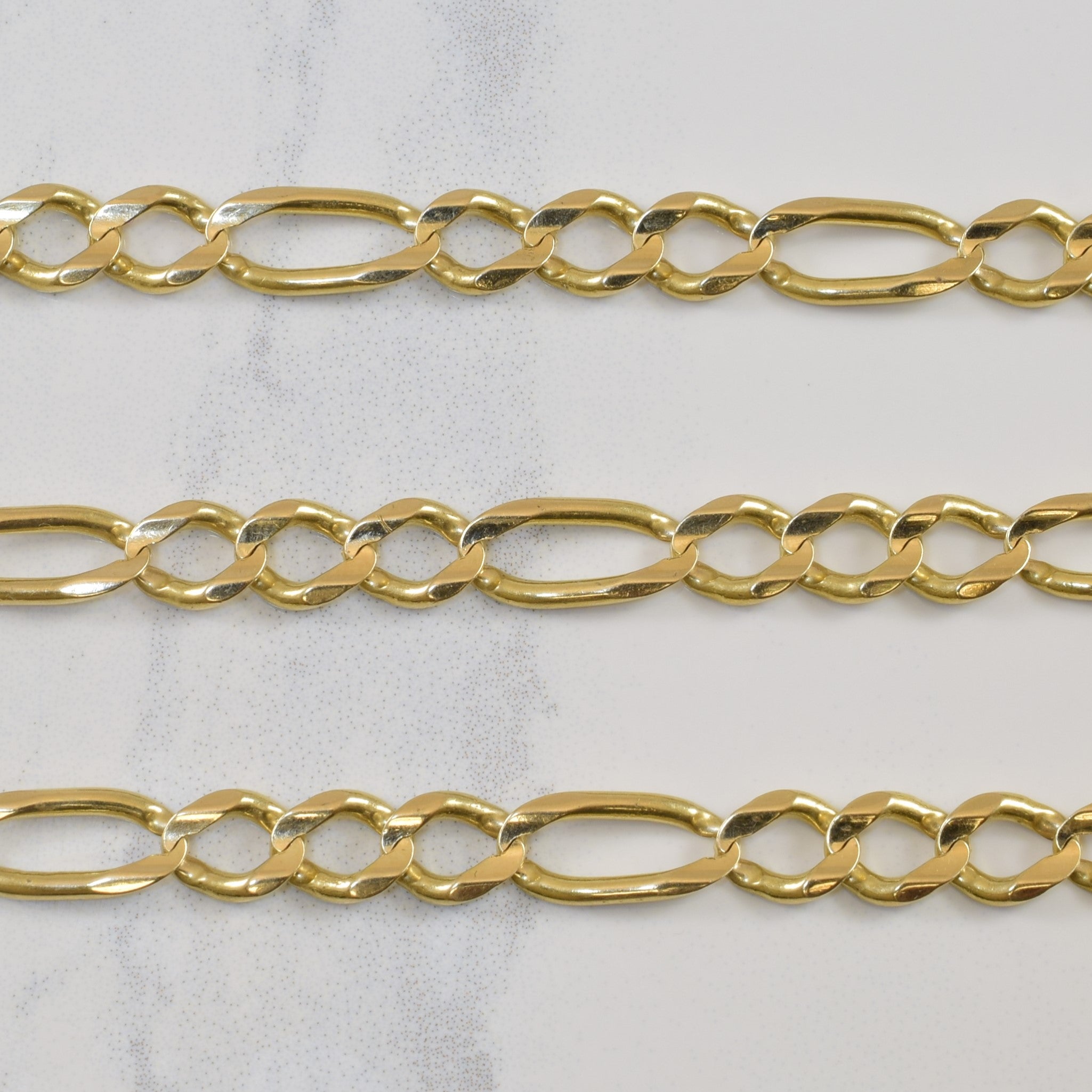 Chaîne Figaro en or jaune 14 carats | 23,75" |