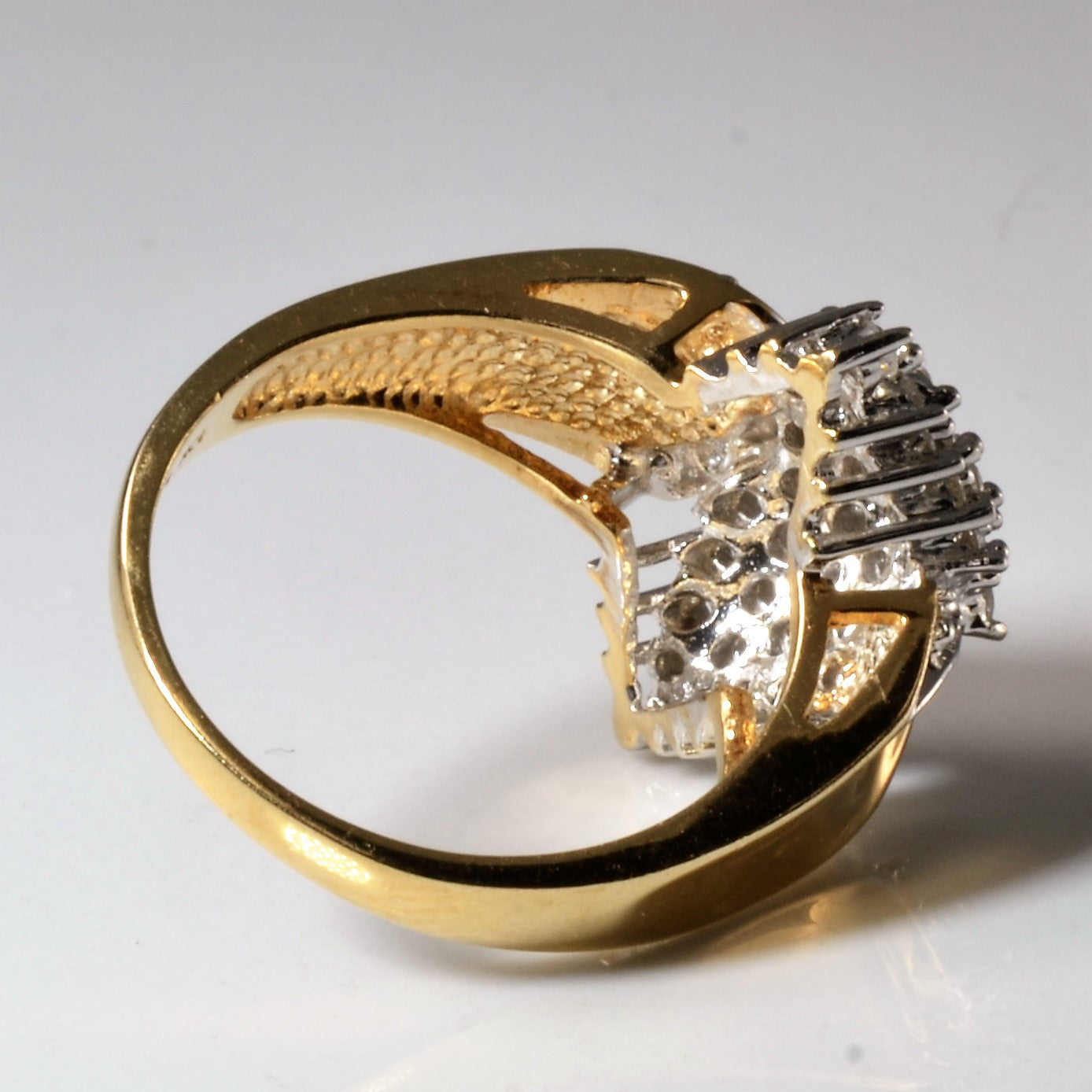 Diamond Cluster Navette Ring | 0.56ctw | SZ 6.75 |