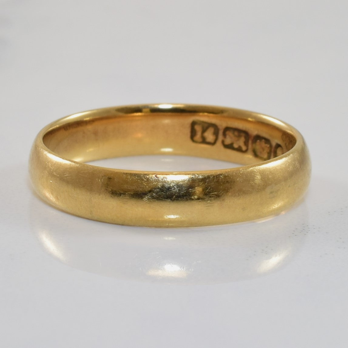 Early 1900s Yellow Gold Plain Band | SZ 6.75 |