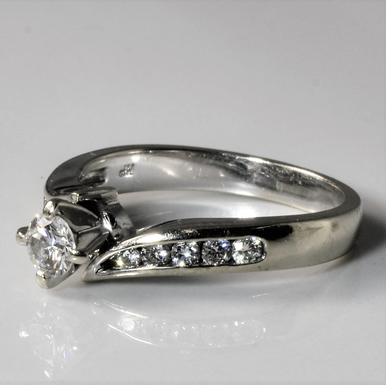 Bypass Channel Diamond Engagement Ring | 0.33ctw | SZ 6.75 |