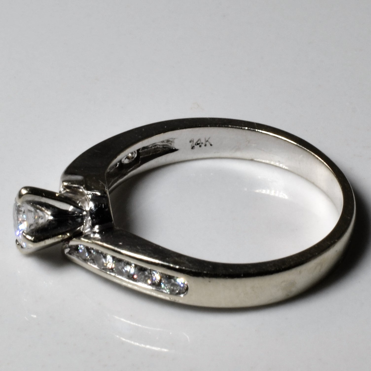 Bypass Channel Diamond Engagement Ring | 0.33ctw | SZ 6.75 |