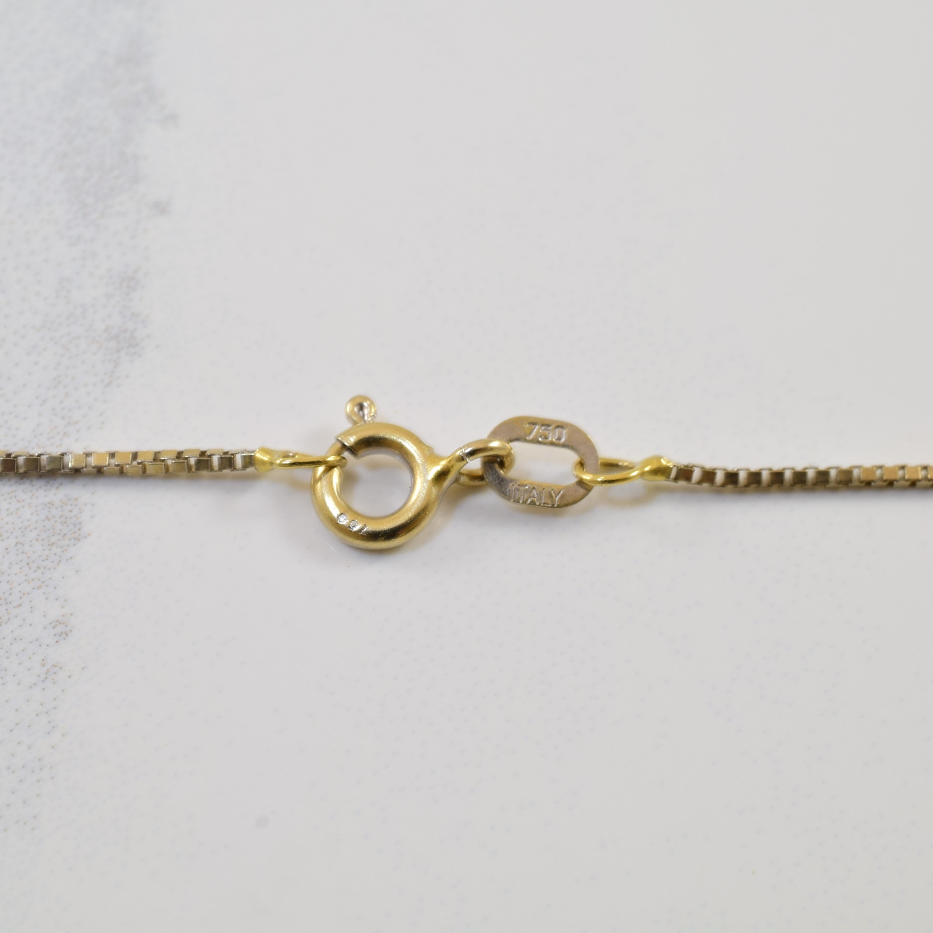 18k Yellow Gold Box Chain | 17" |