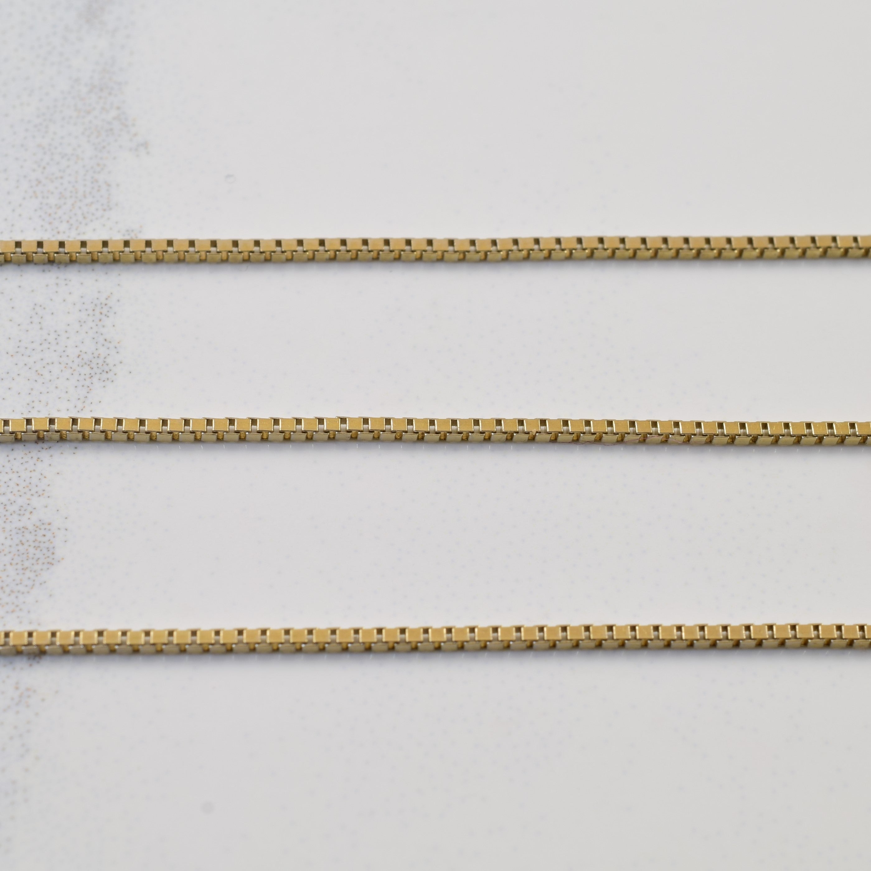 18k Yellow Gold Box Chain | 17" |