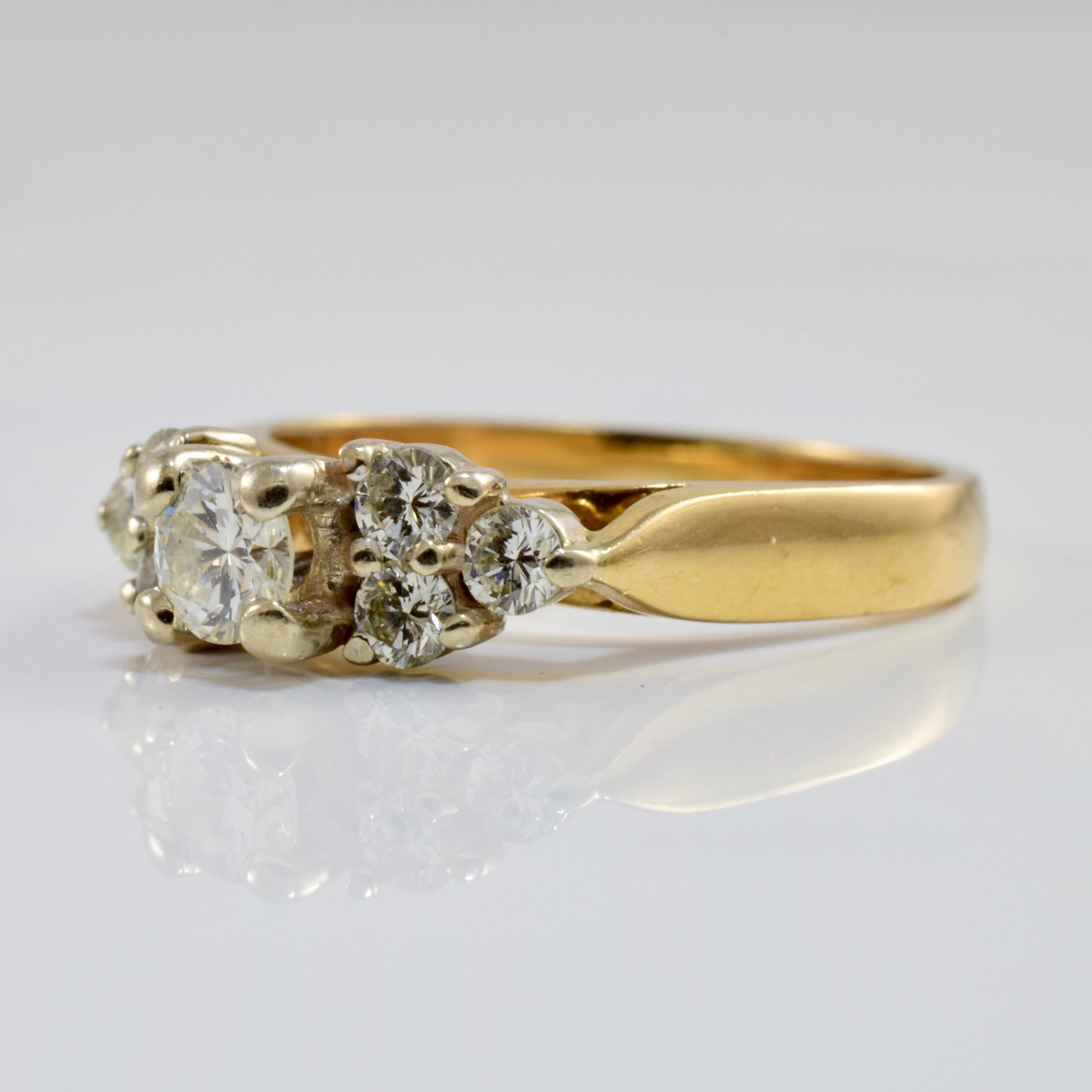 Bague de fiançailles en diamant | 0,51 carat Taille 5 |