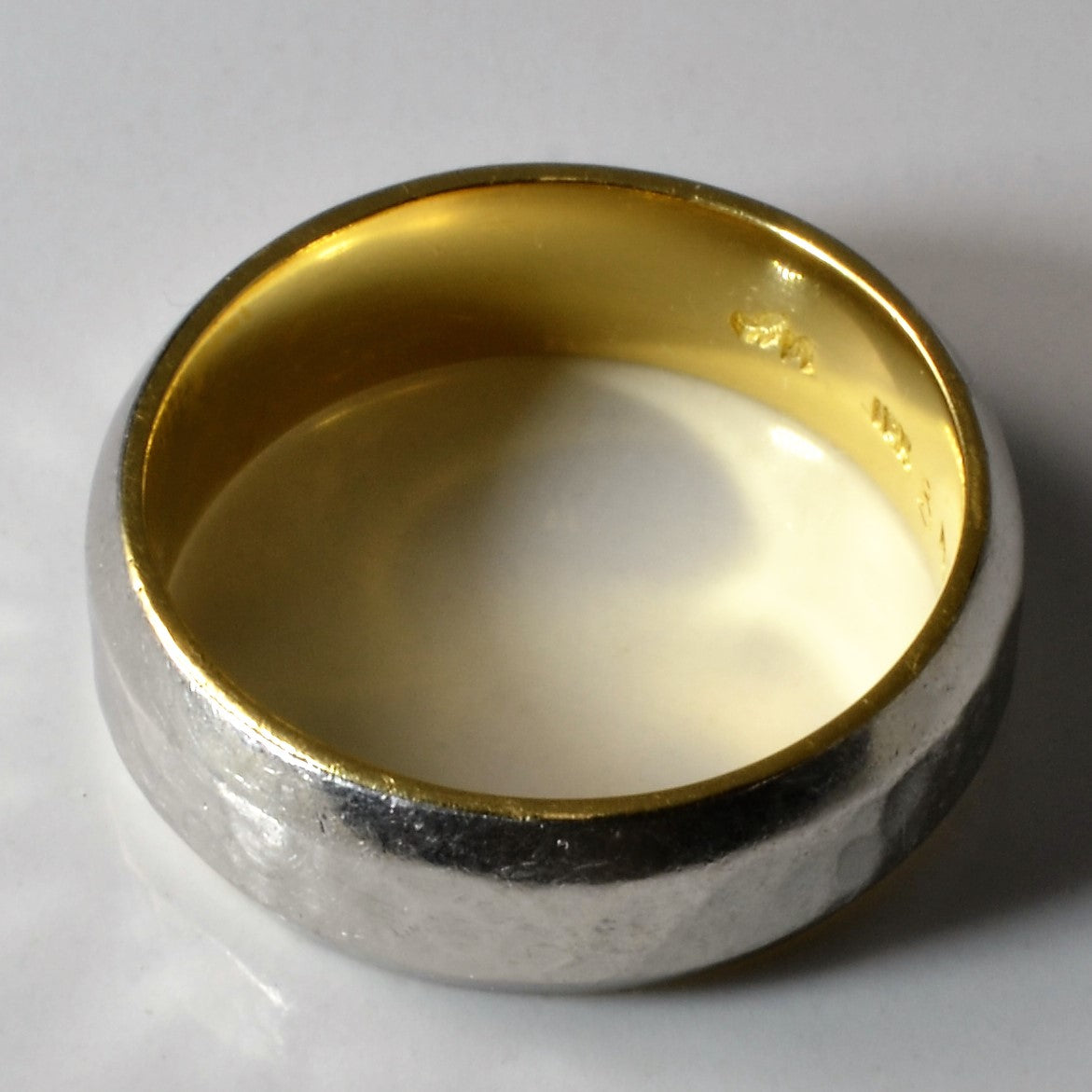Brinkhaus' Mixed Metal Hammered Band | SZ 10 |