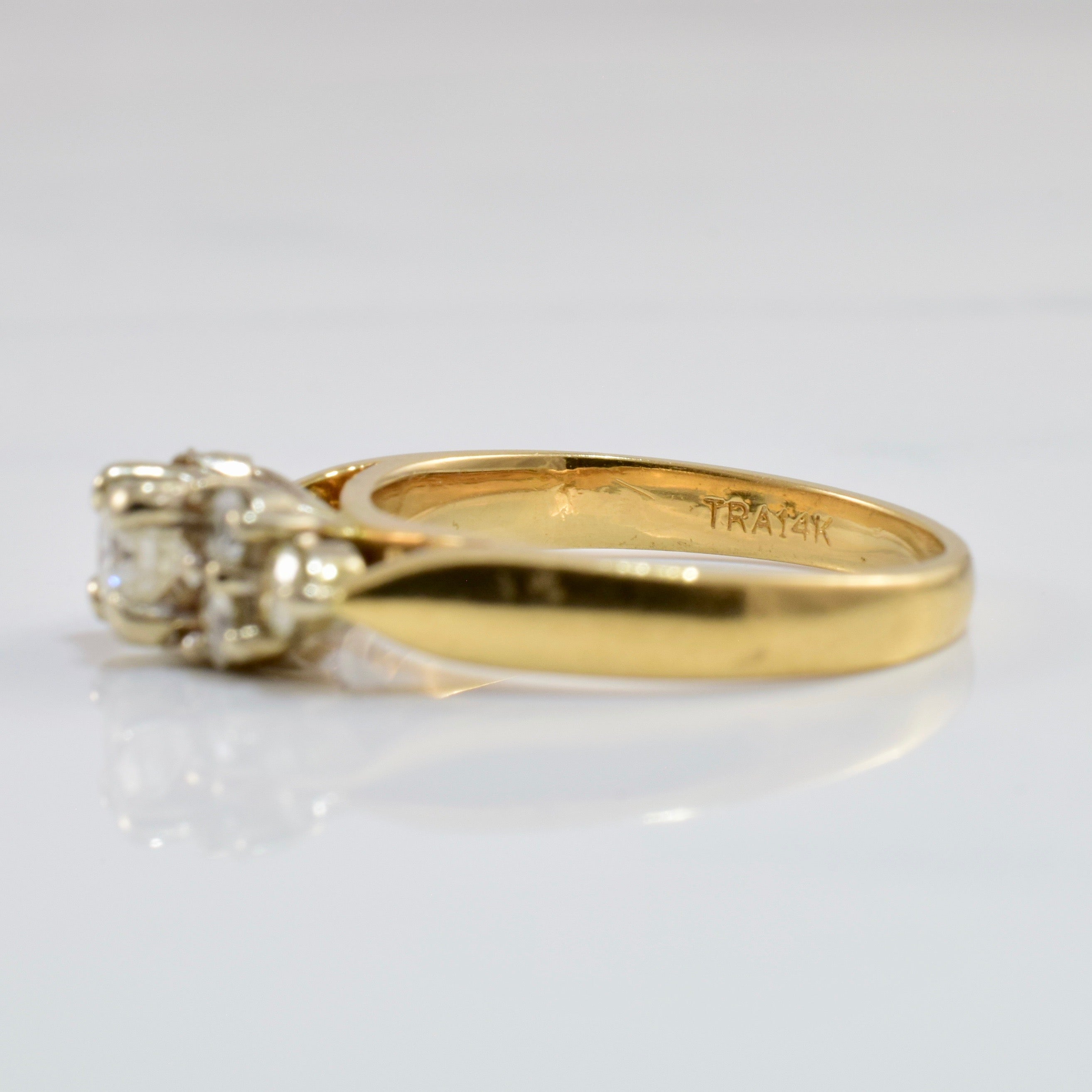 Bague de fiançailles en diamant | 0,51 carat Taille 5 |