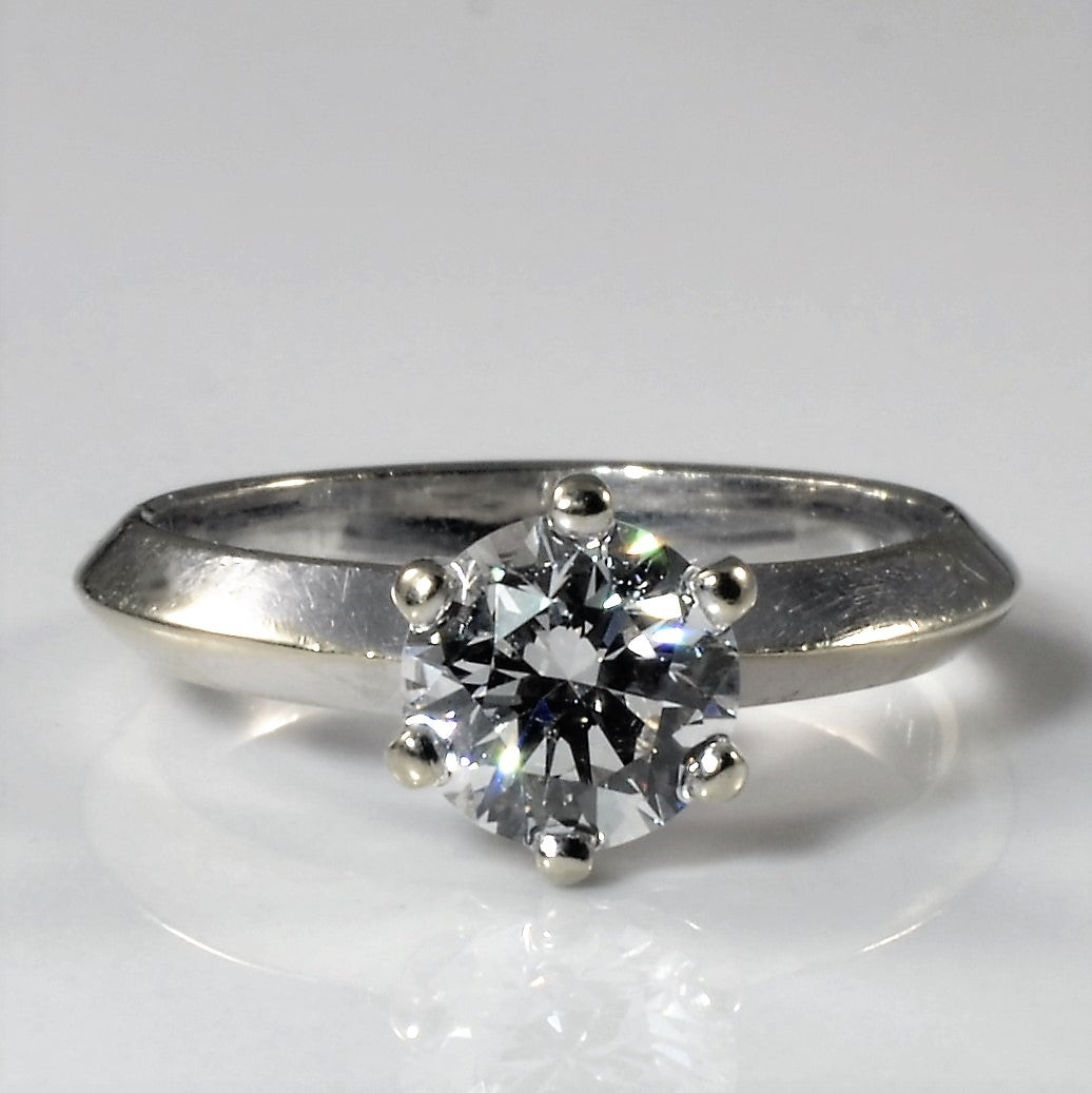 Knife Edge Six Prong Solitaire Diamond Ring | 1.00ct | SZ 5.25 |