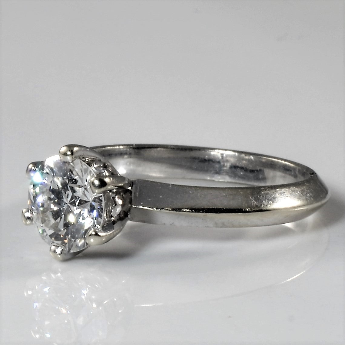 Knife Edge Six Prong Solitaire Diamond Ring | 1.00ct | SZ 5.25 |