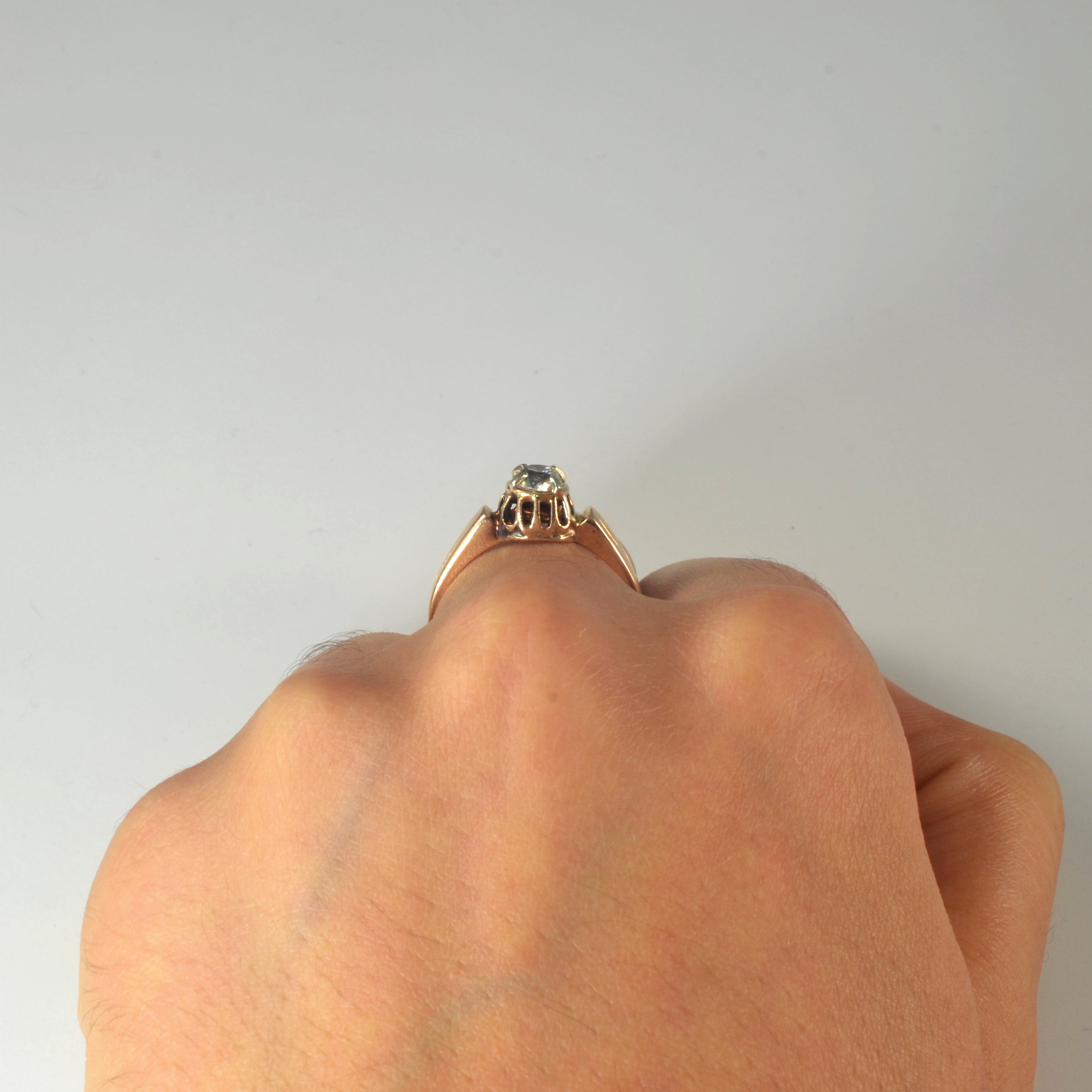 Restored Old Mine Diamond Engagement Ring | 0.52ct | SZ 7 |